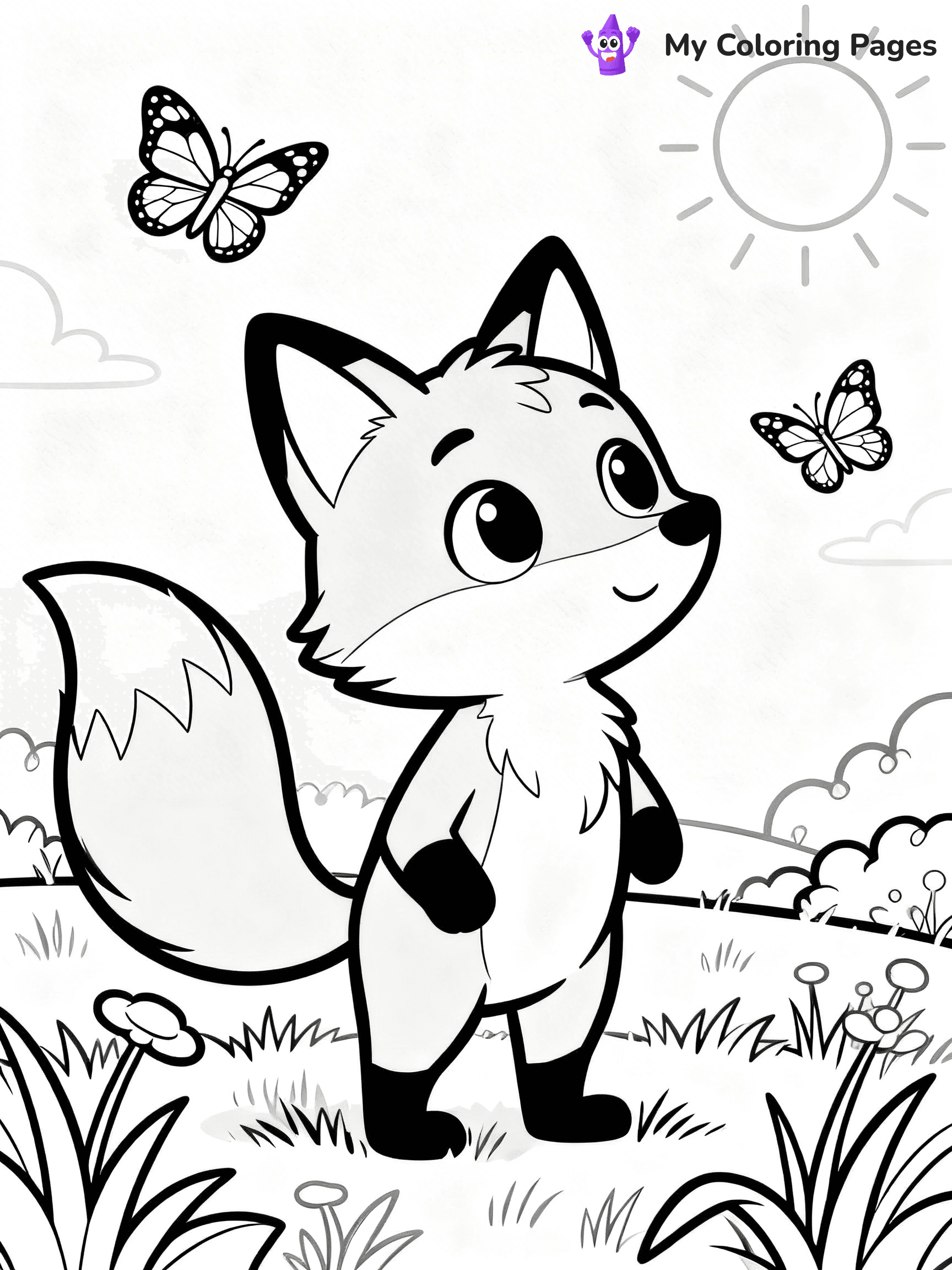 Foxy Coloring Pages - 9