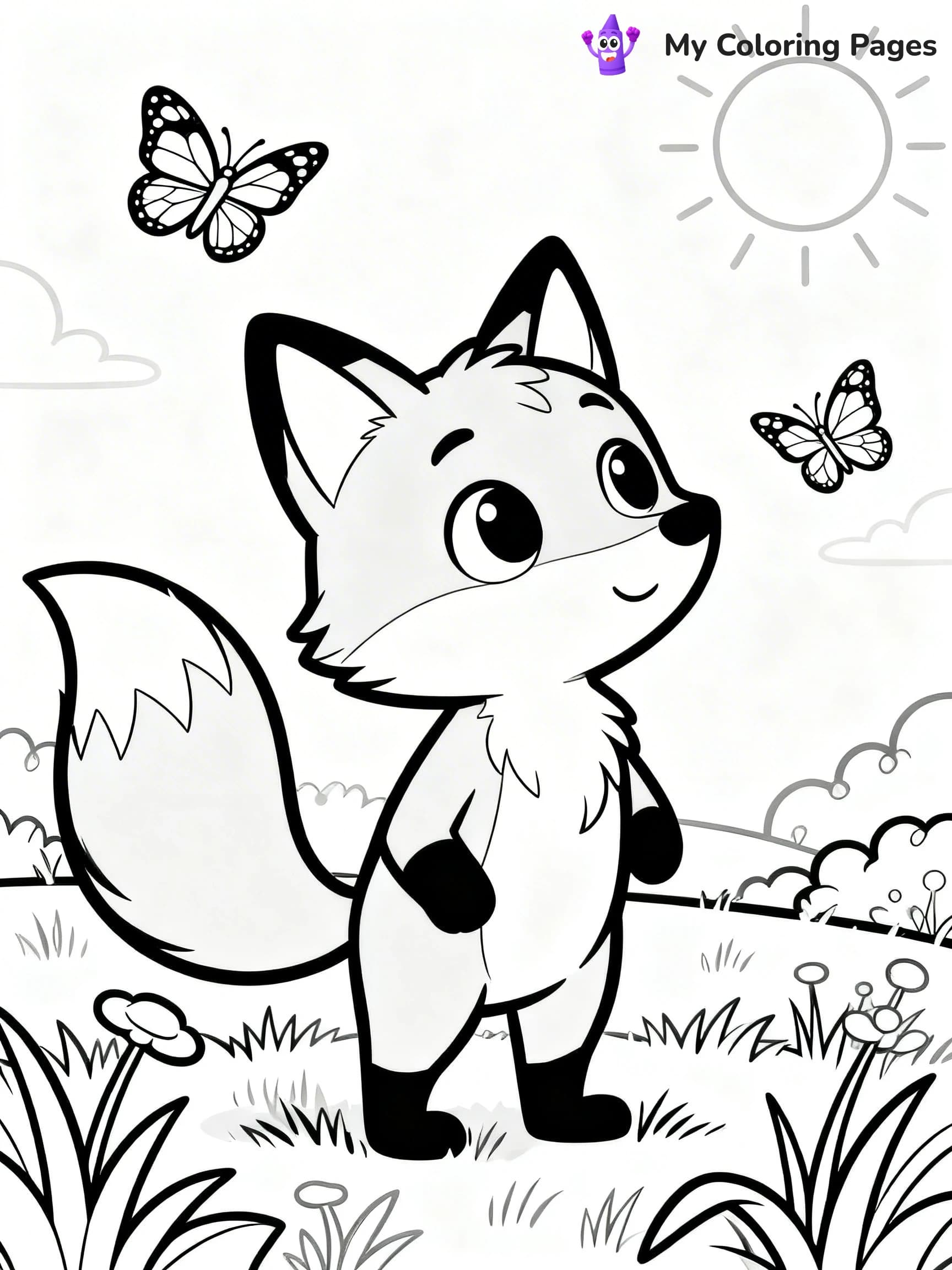 Foxy Coloring Pages - 9