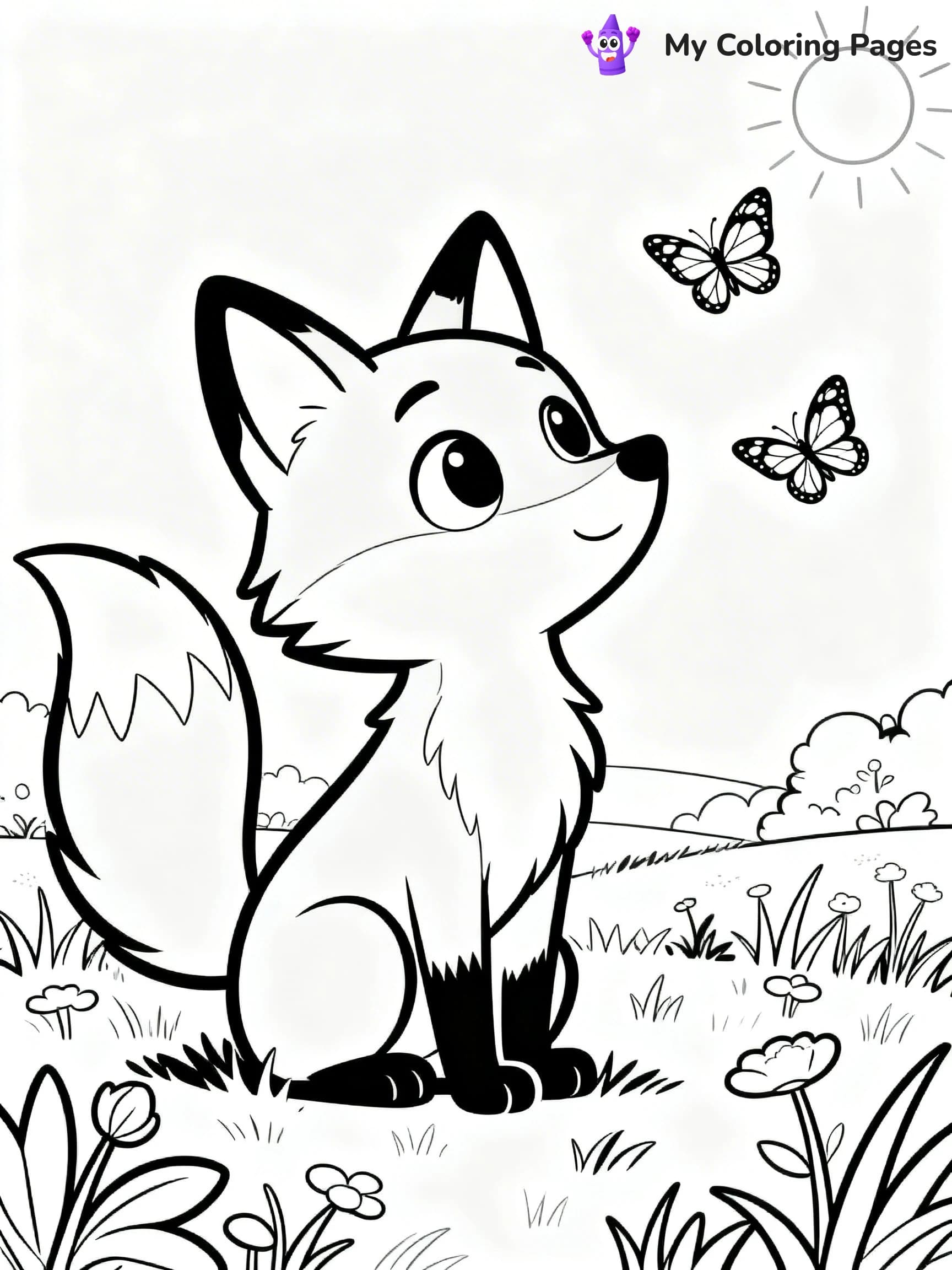Foxy Coloring Pages - 8