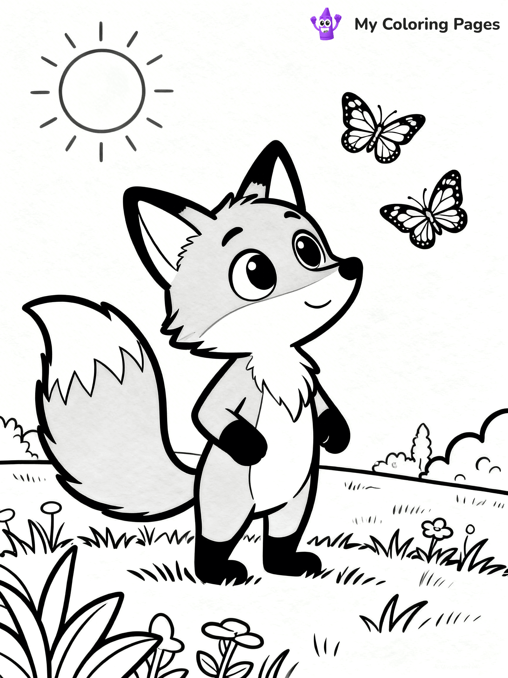 Foxy Coloring Pages - 7