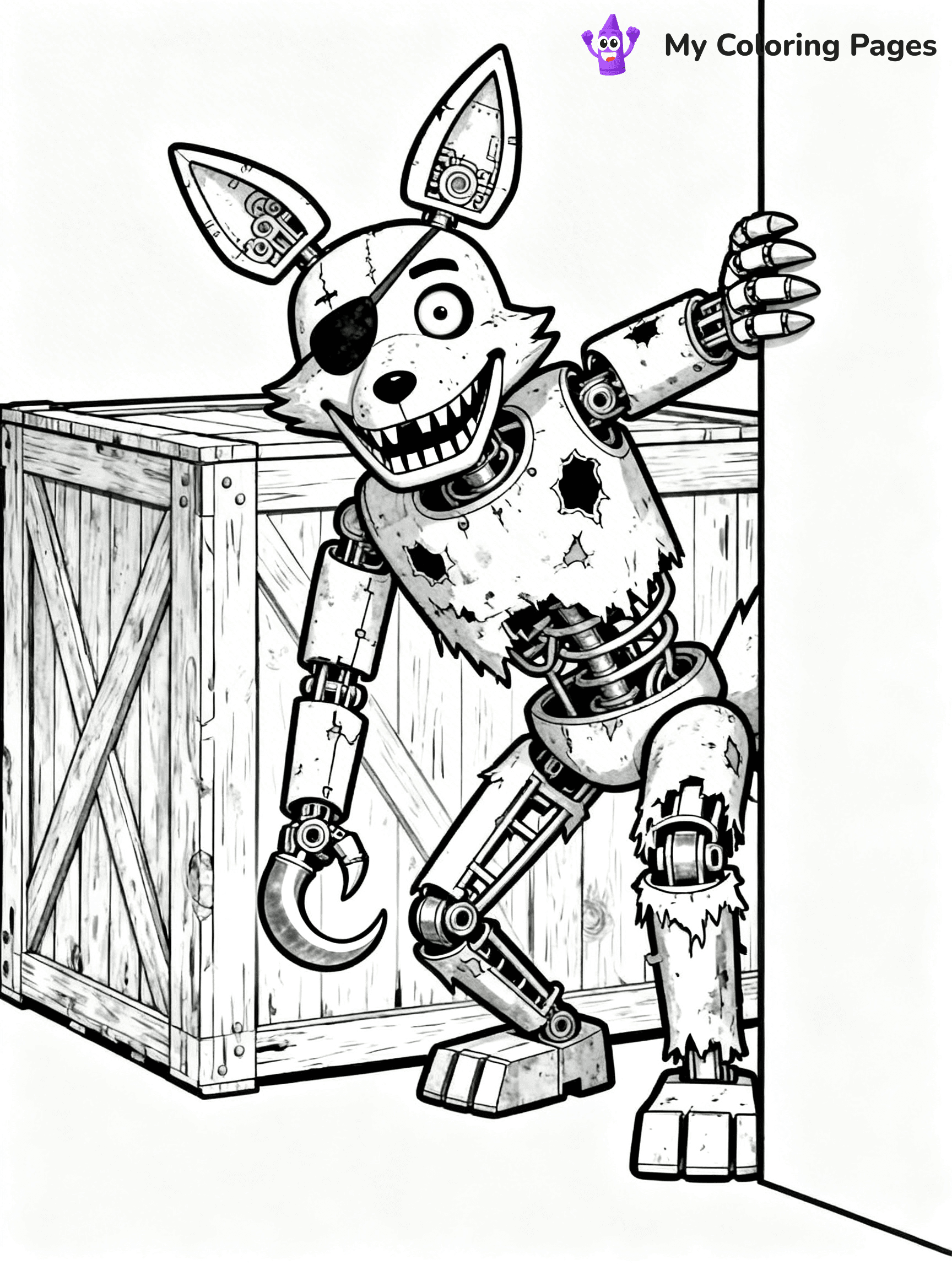 Foxy Coloring Pages - 1