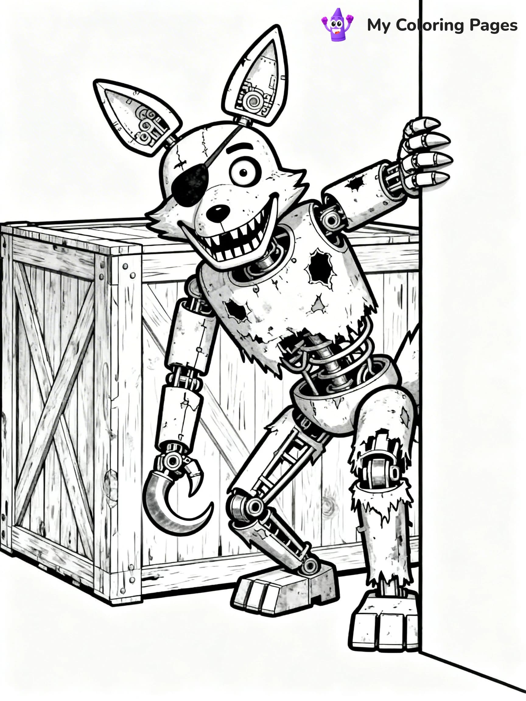 Foxy Coloring Pages - 1
