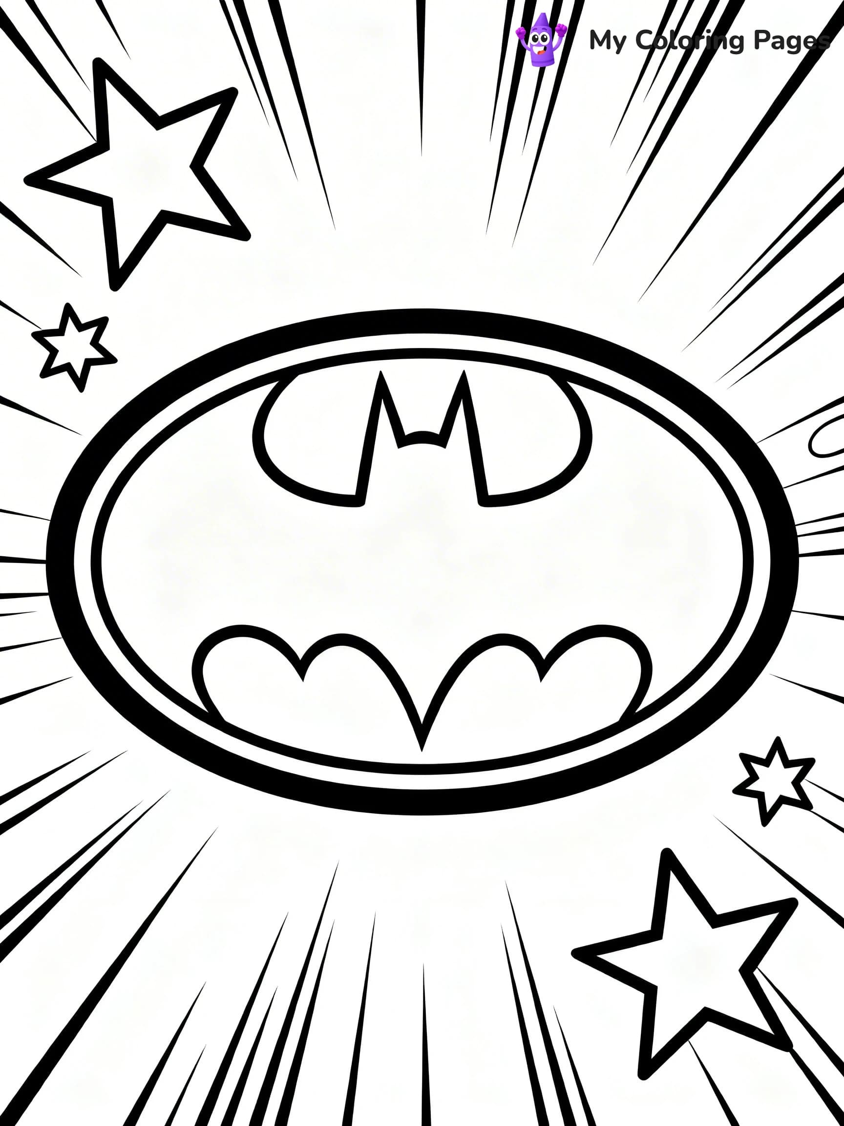 Batman Logo Coloring Pages - 23