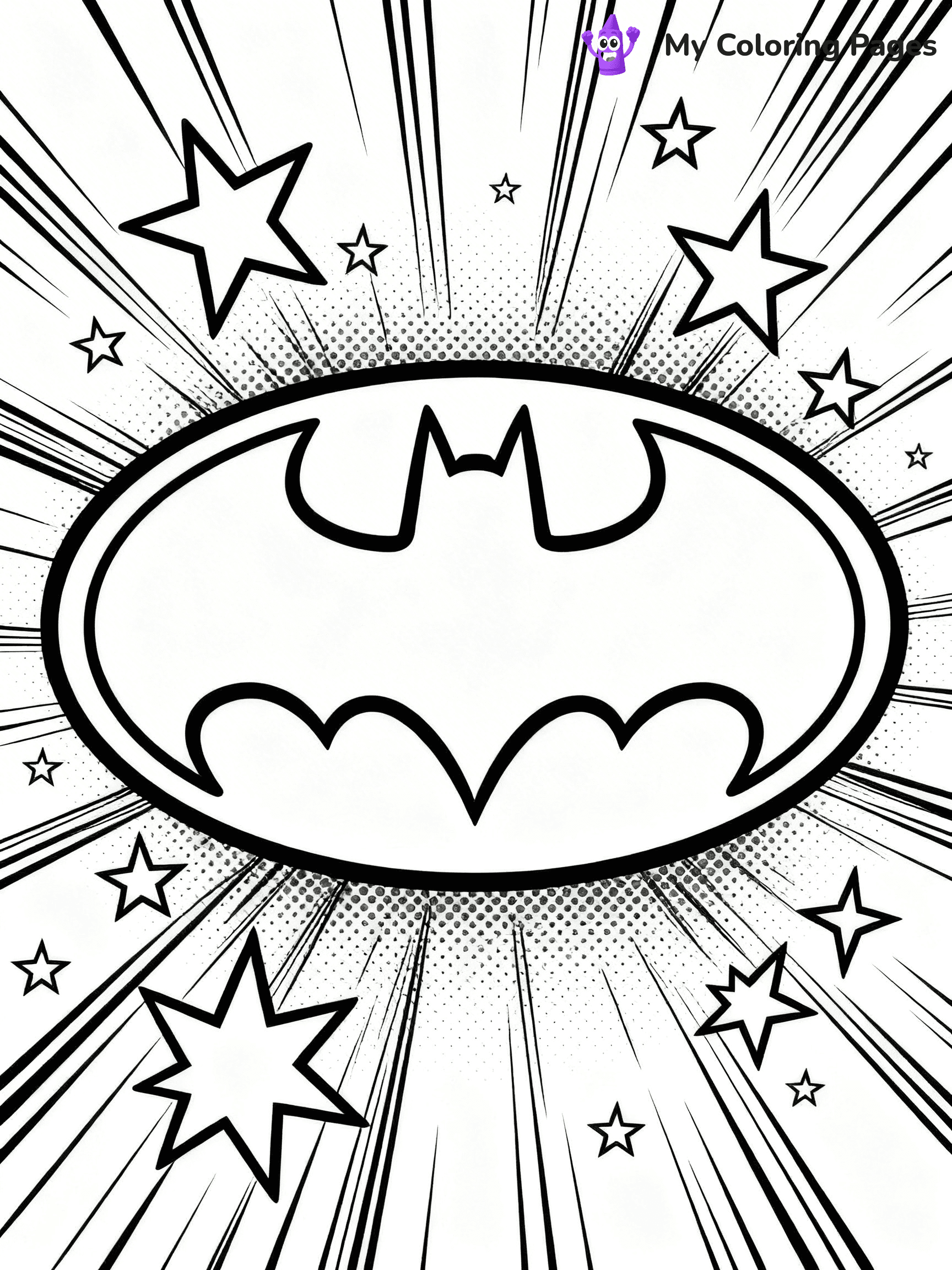 Batman Logo Coloring Pages - 23