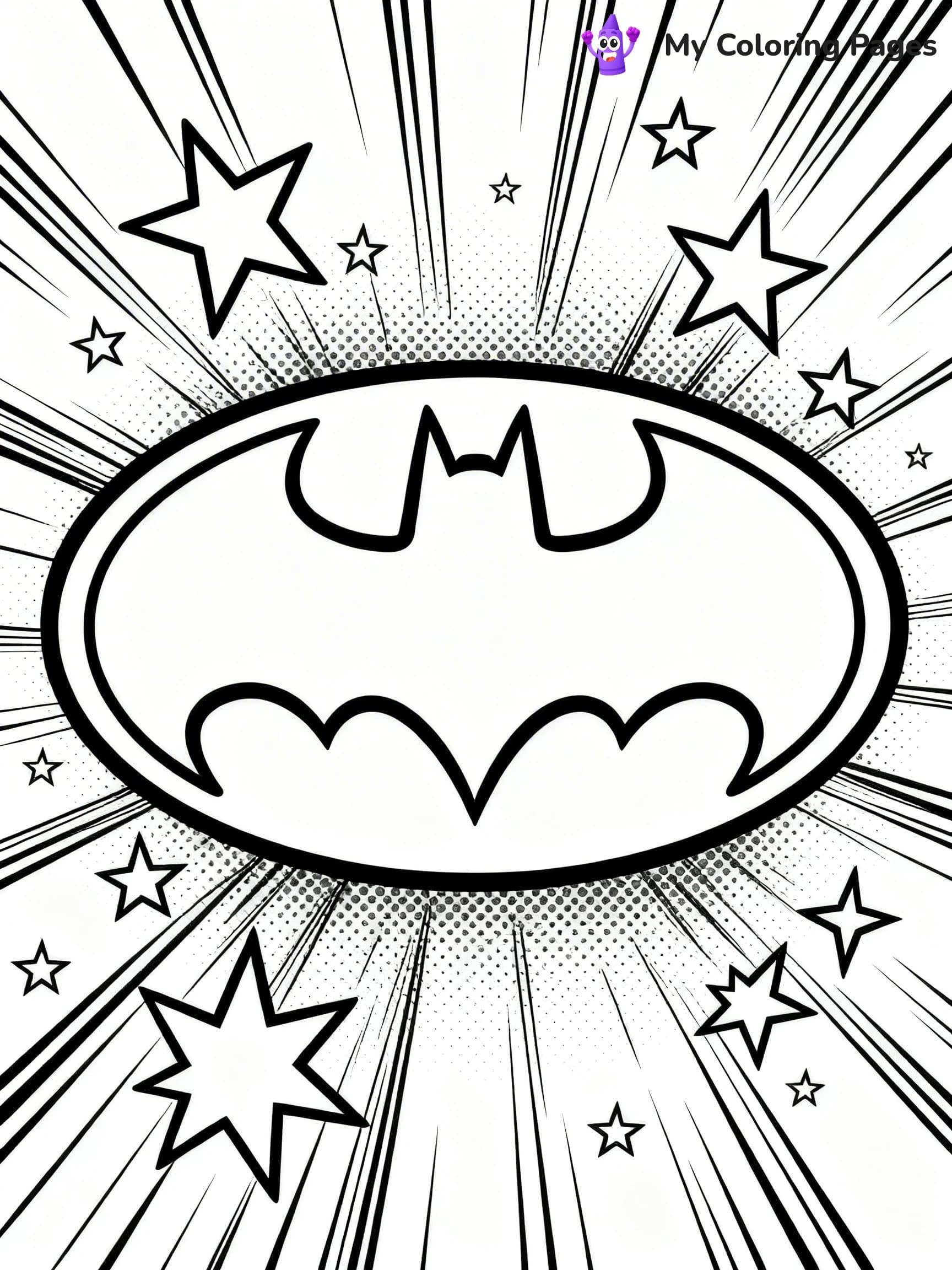Batman Logo Coloring Pages - 22