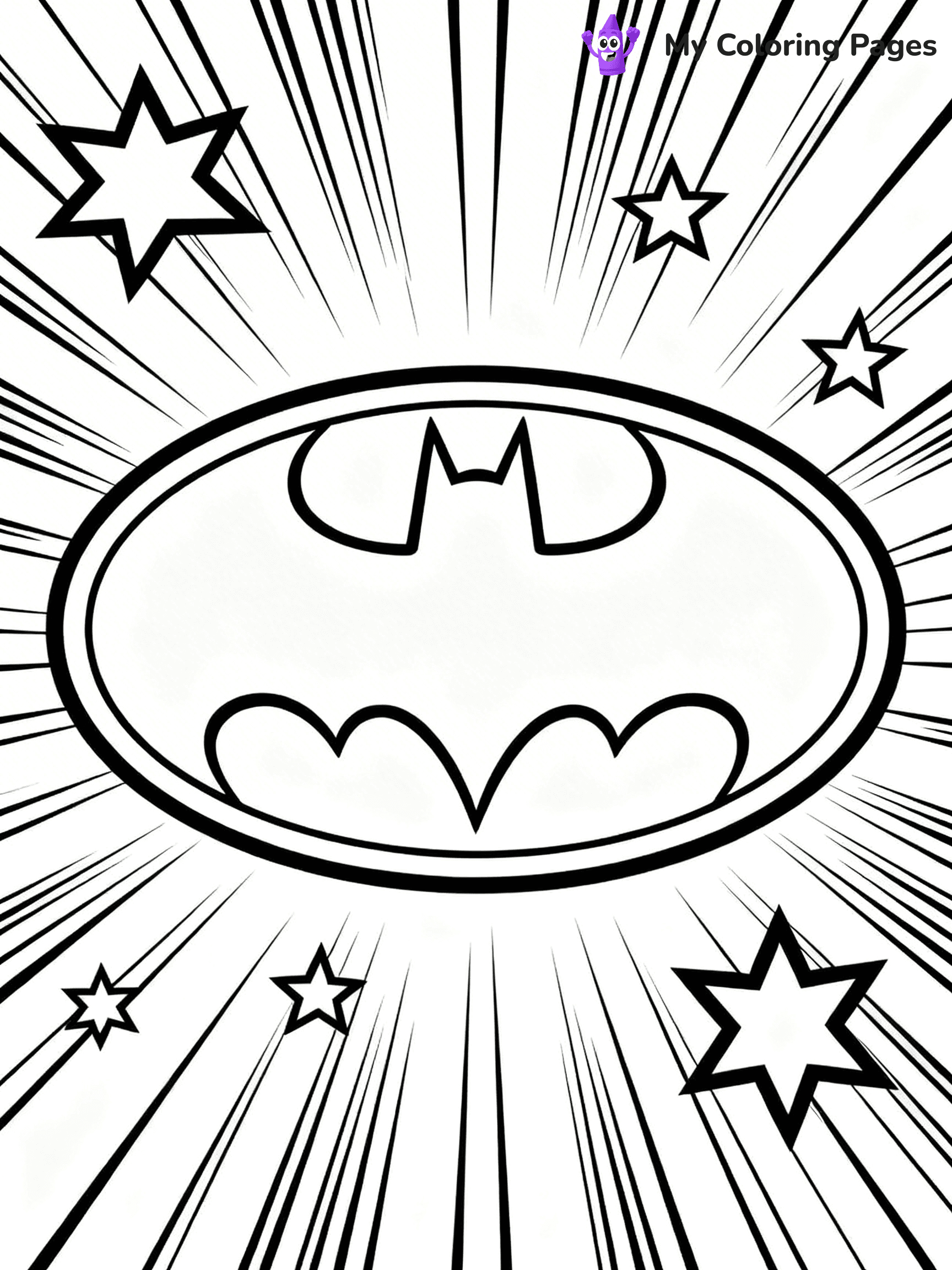 Batman Logo Coloring Pages - 22