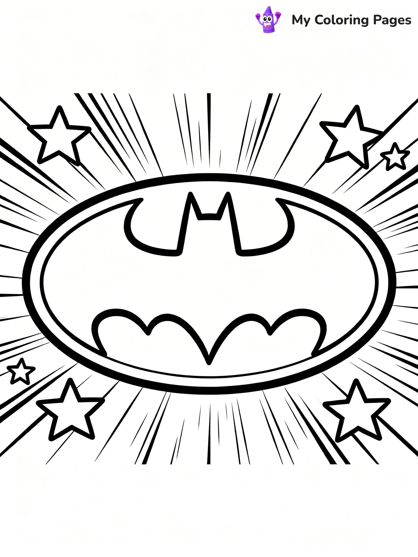 Batman Logo Coloring Pages - 19