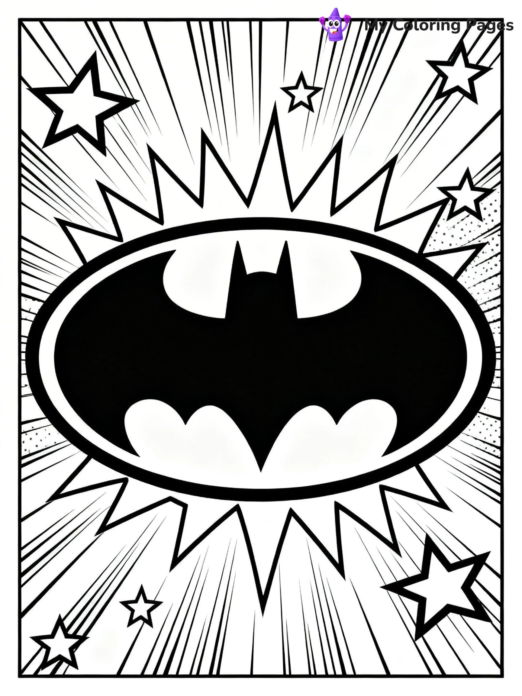 Batman Logo Coloring Pages - 18