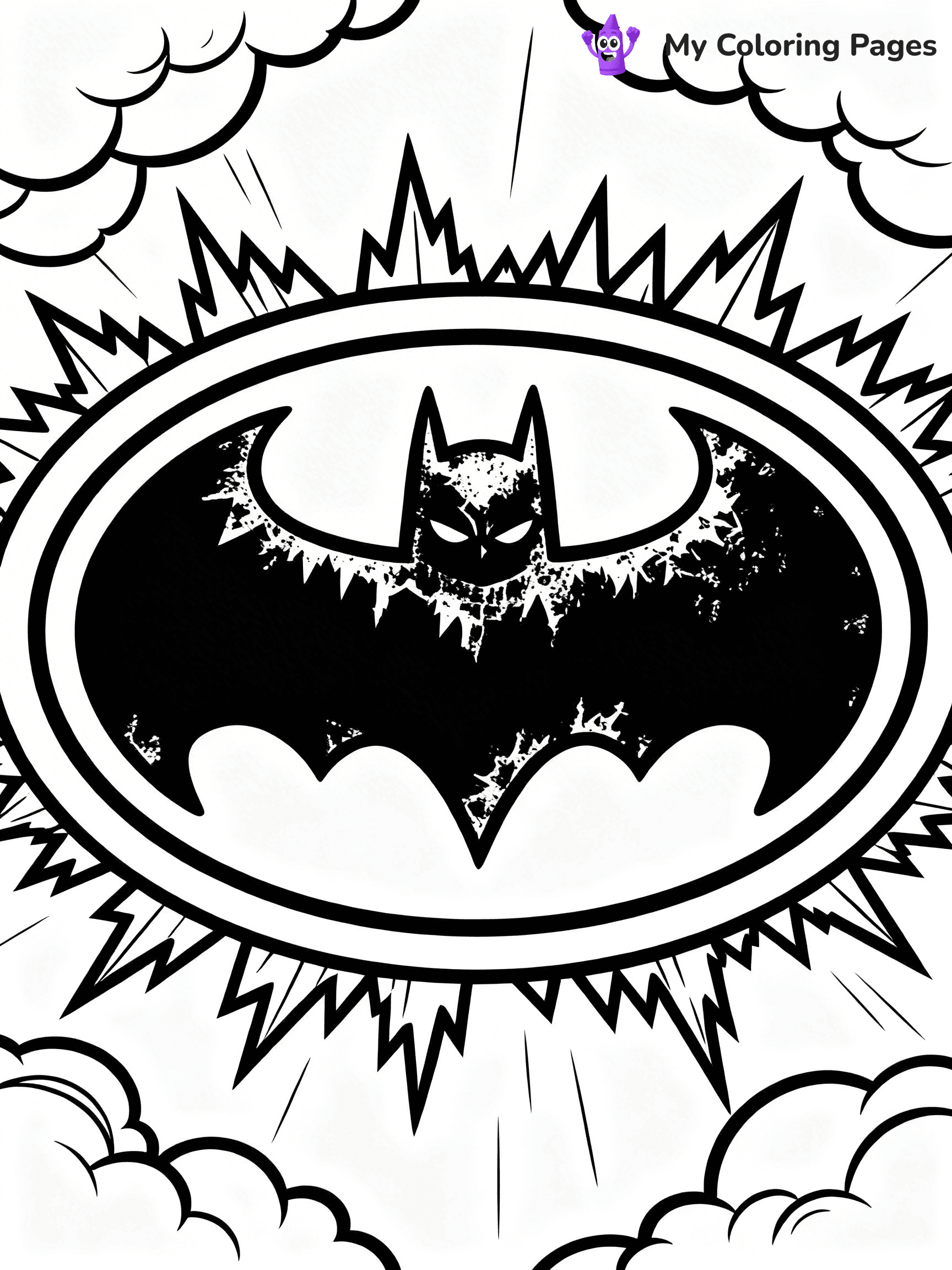 Batman Logo Coloring Pages - 18