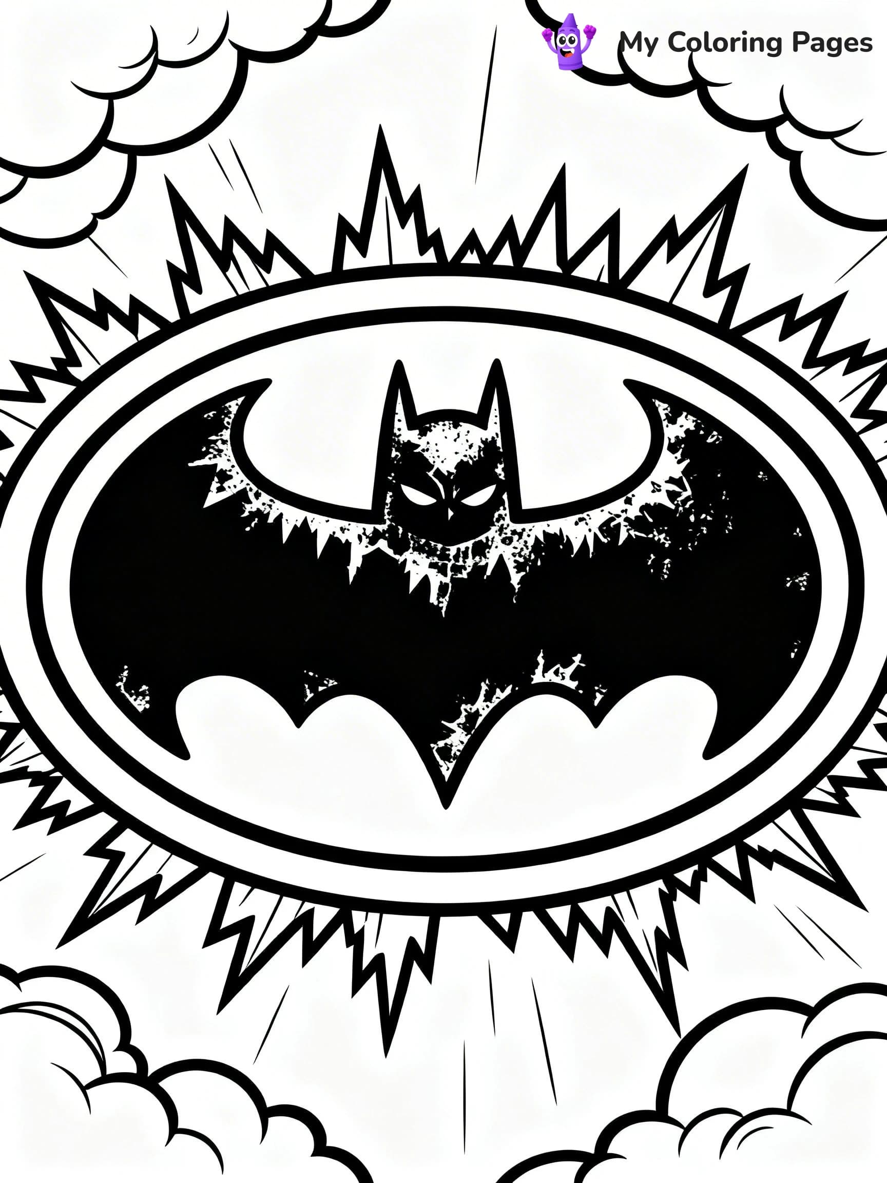 Batman Logo Coloring Pages - 17