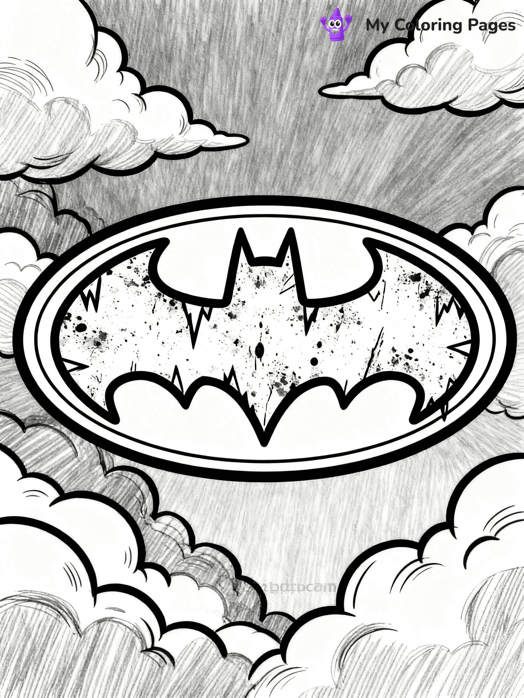 Batman Logo Coloring Pages - 16