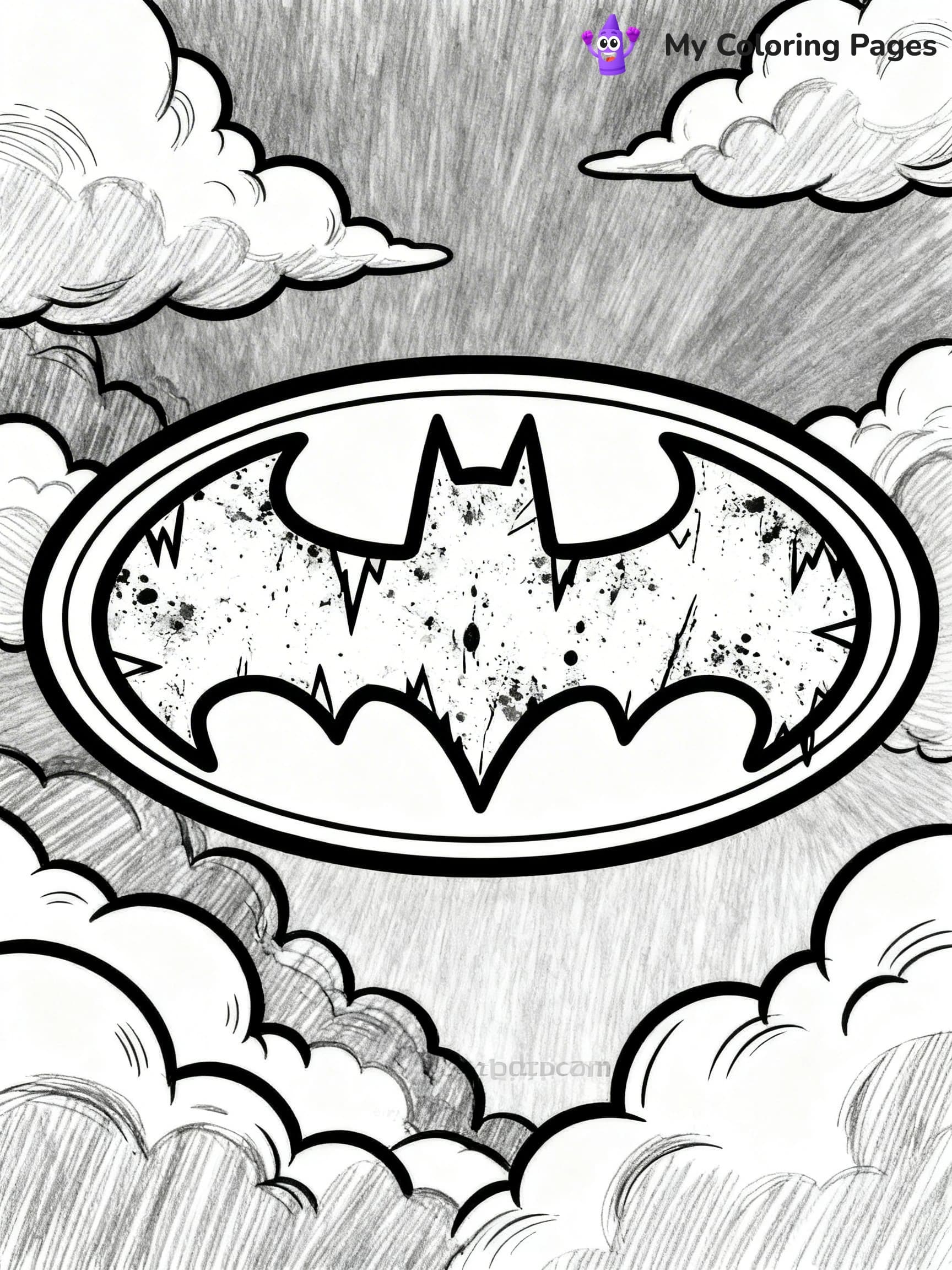 Batman Logo Coloring Pages - 15