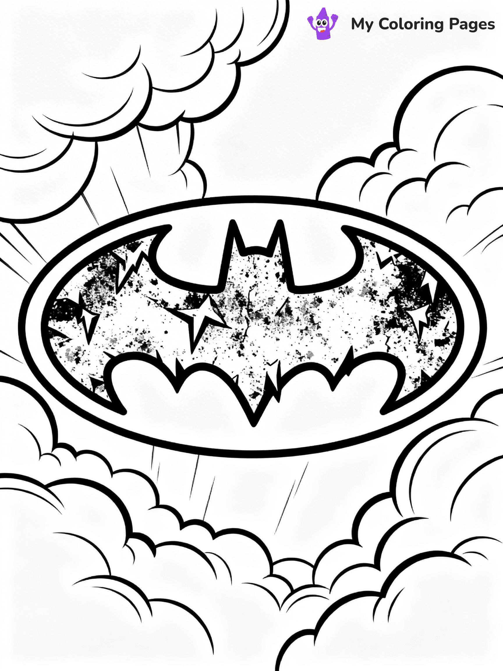 Batman Logo Coloring Pages - 15