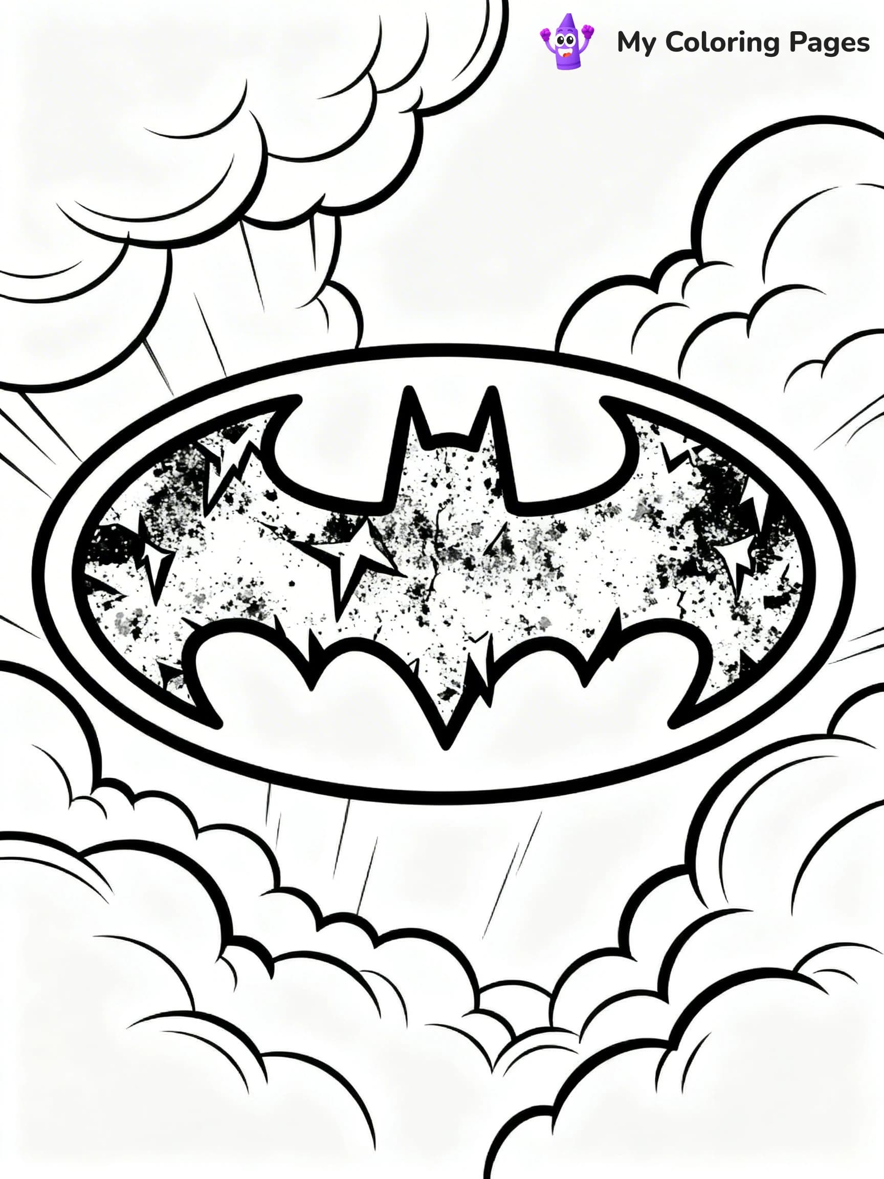 Batman Logo Coloring Pages - 14