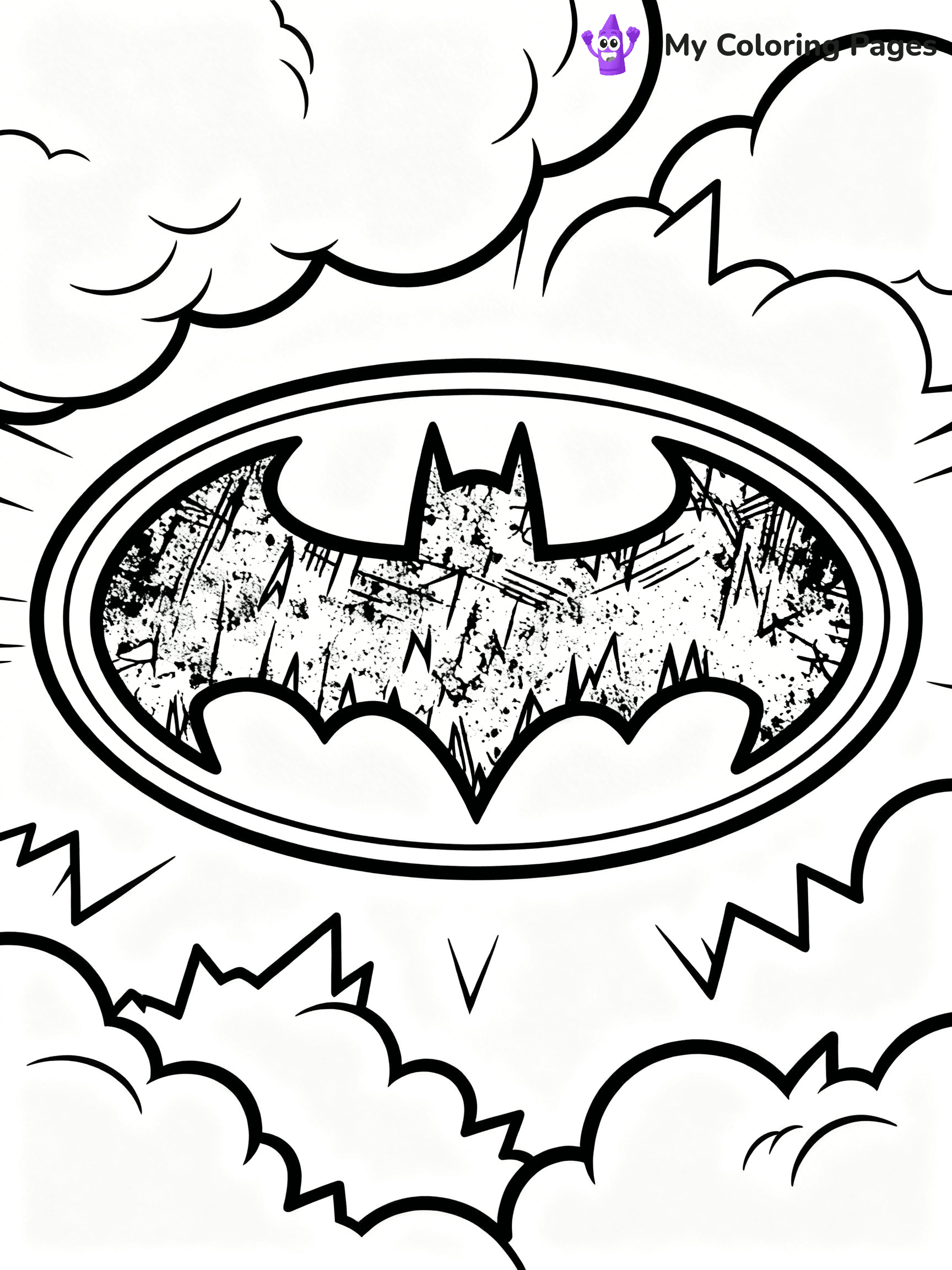 Batman Logo Coloring Pages - 14