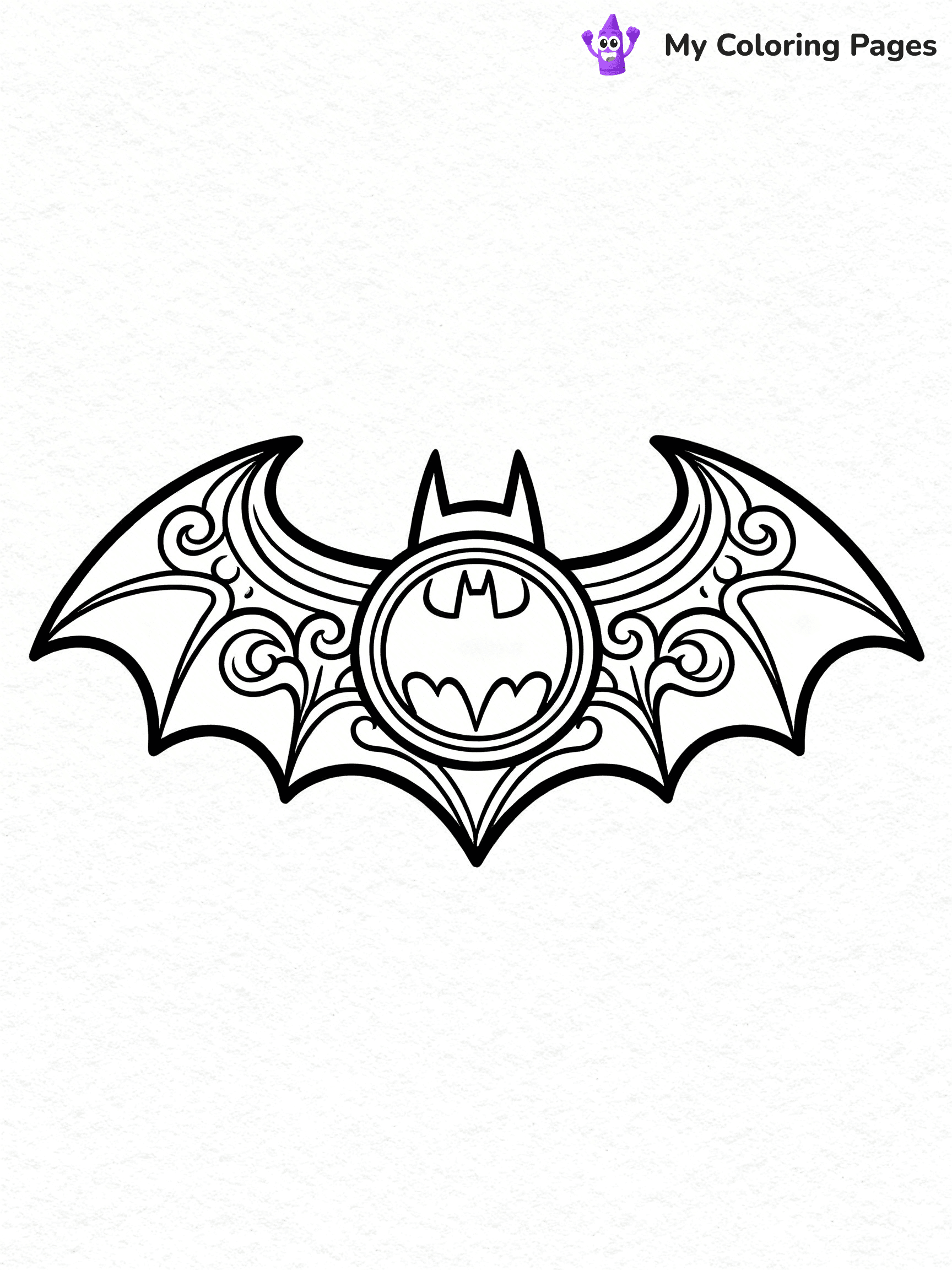 Batman Logo Coloring Pages - 12