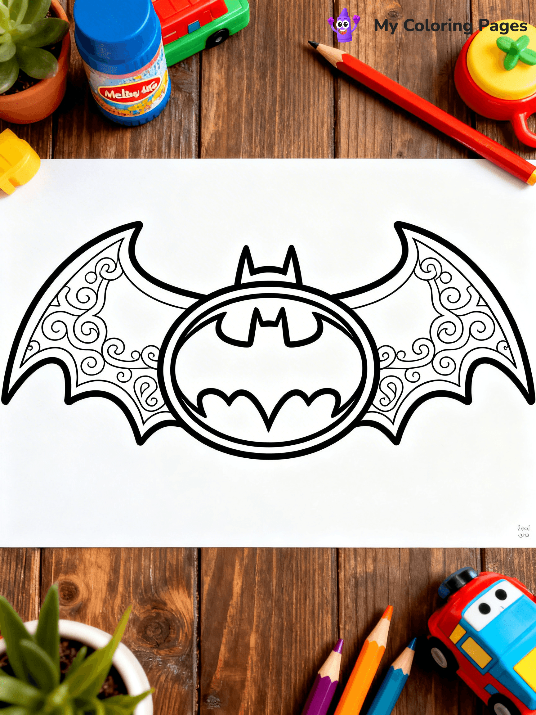 Batman Logo Coloring Pages - 11
