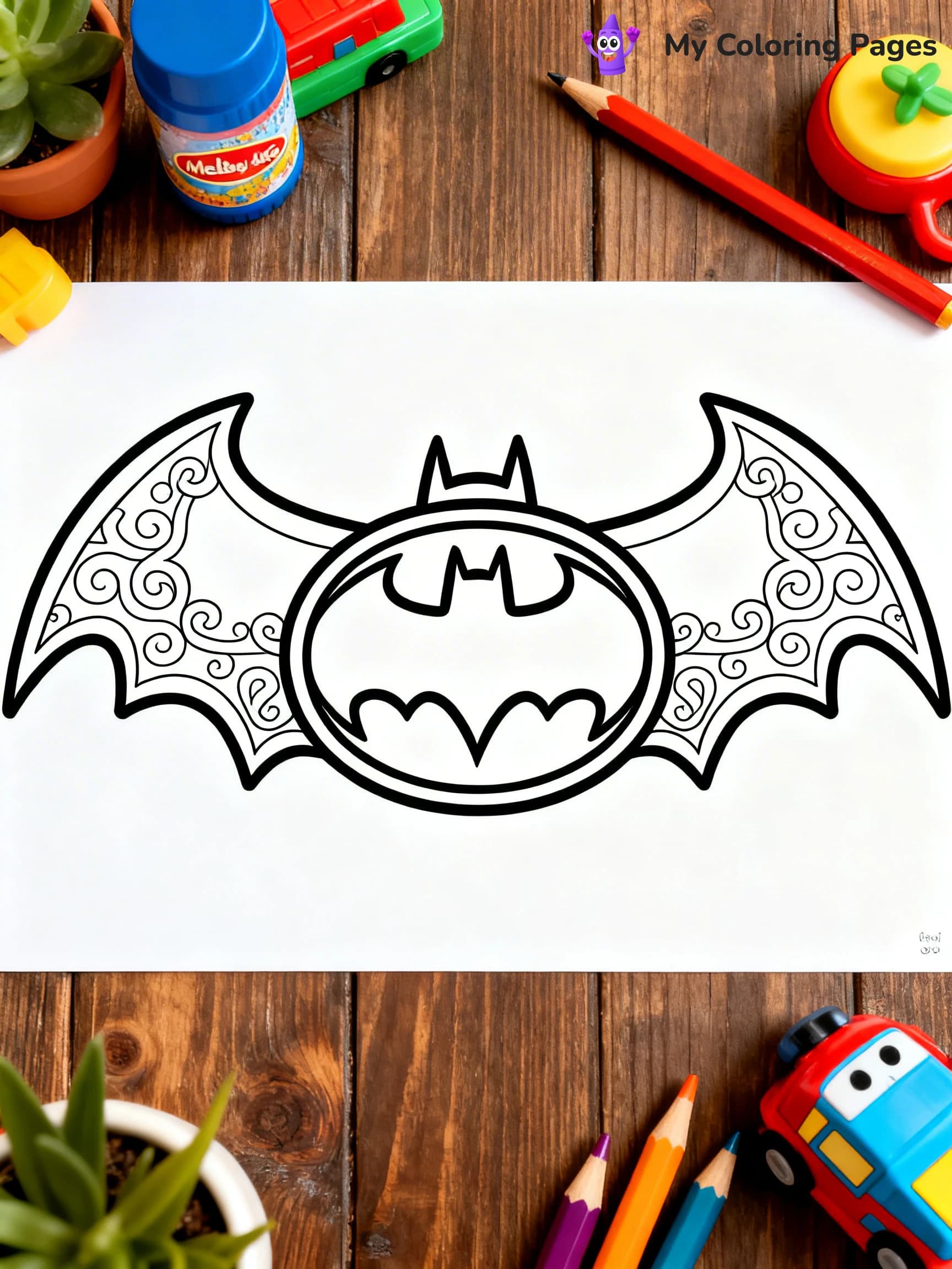 Batman Logo Coloring Pages - 10