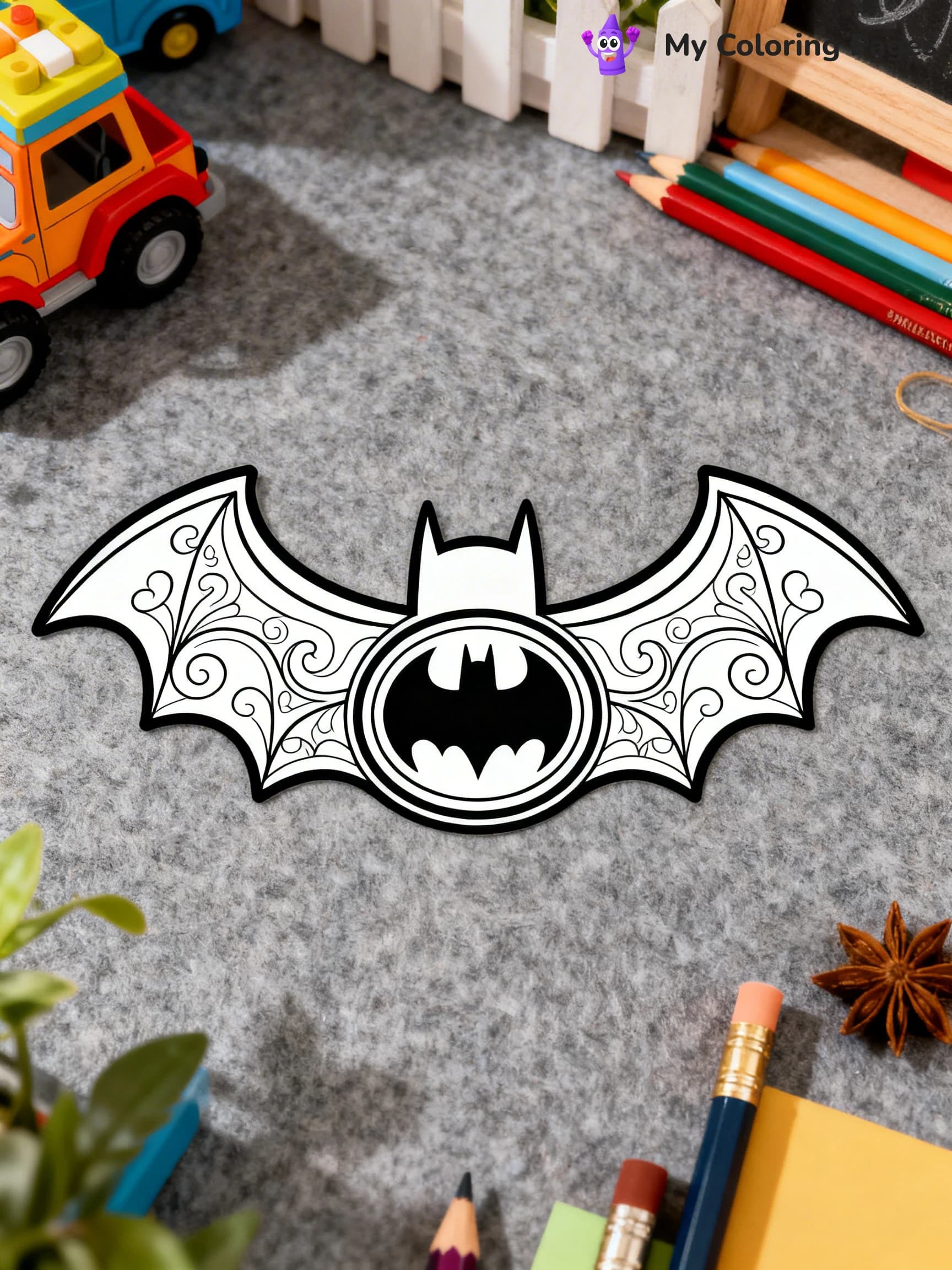 Batman Logo Coloring Pages - 9