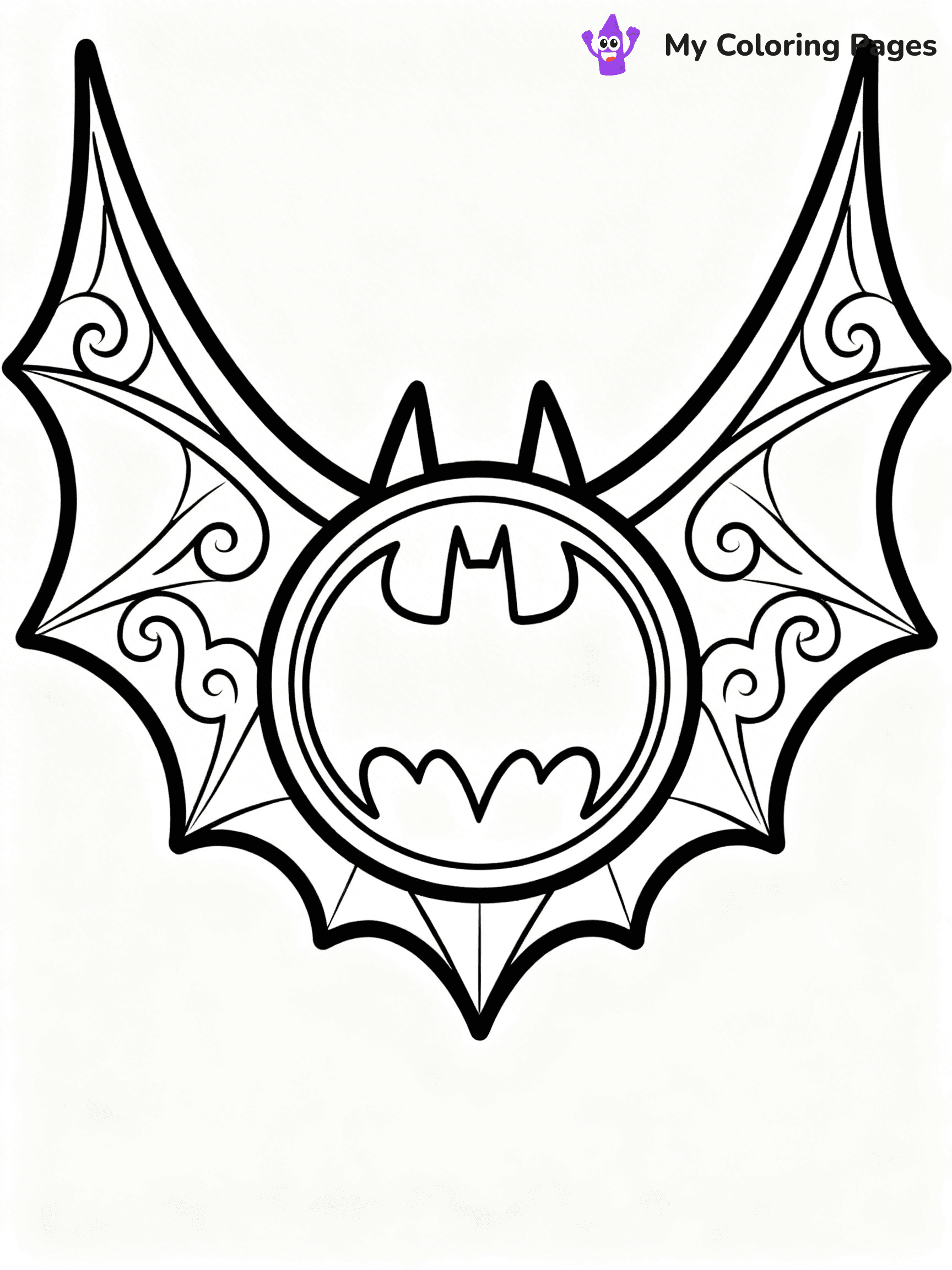 Batman Logo Coloring Pages - 9