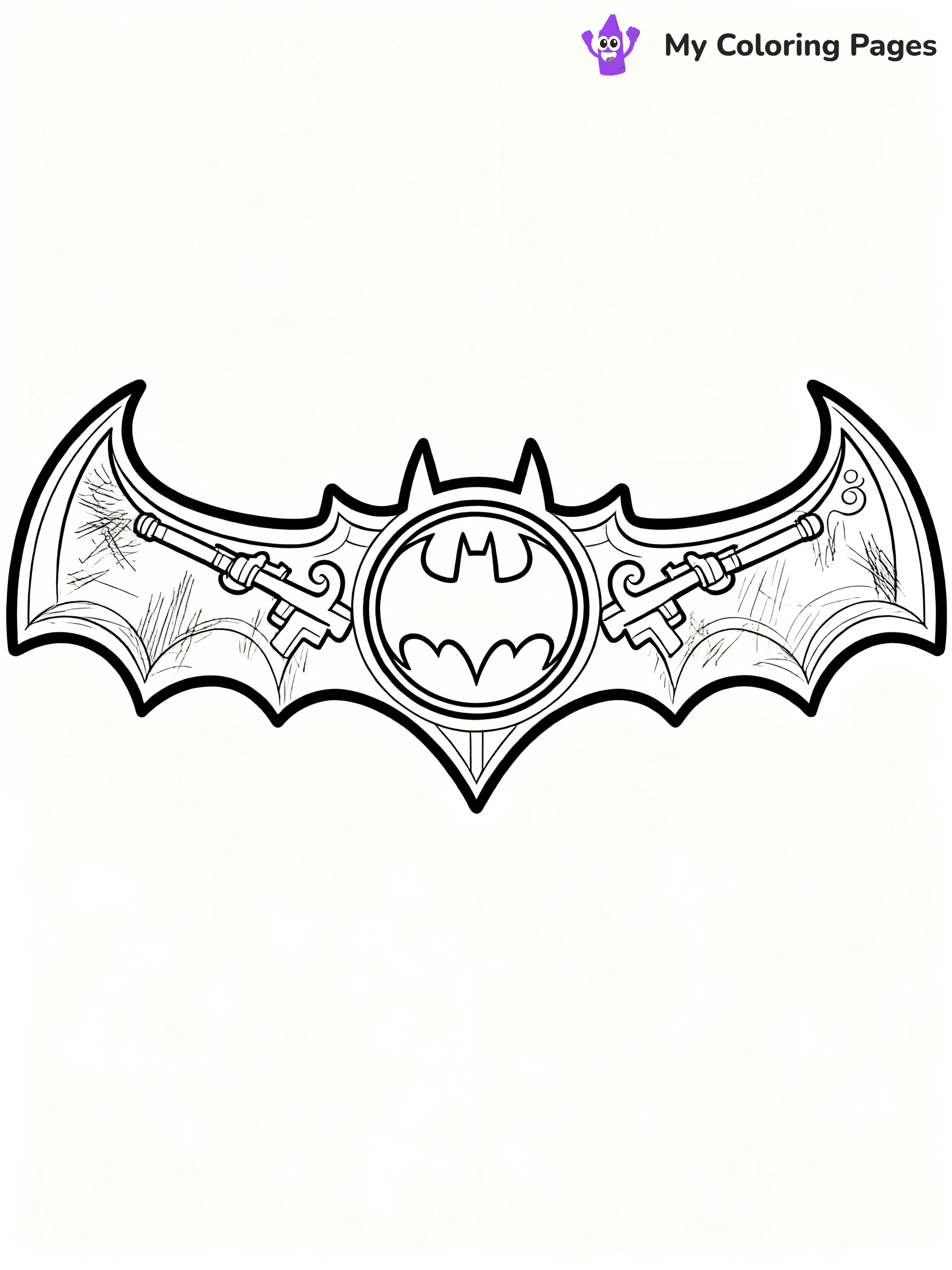 Batman Logo Coloring Pages - 7