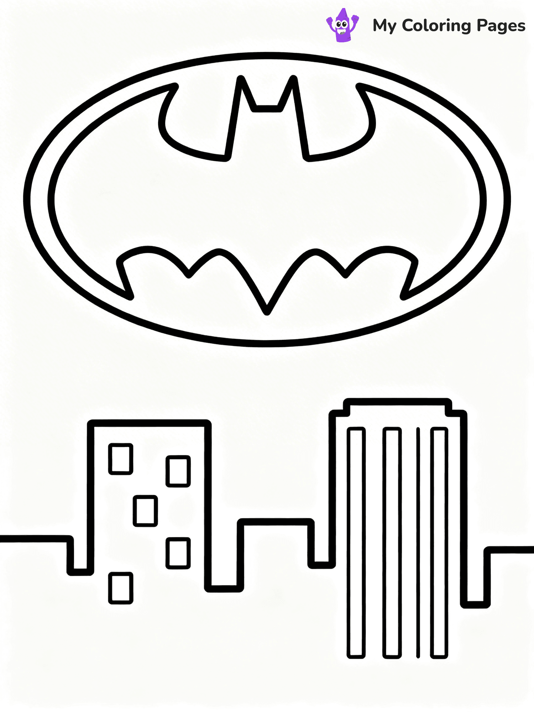 Batman Logo Coloring Pages - 6
