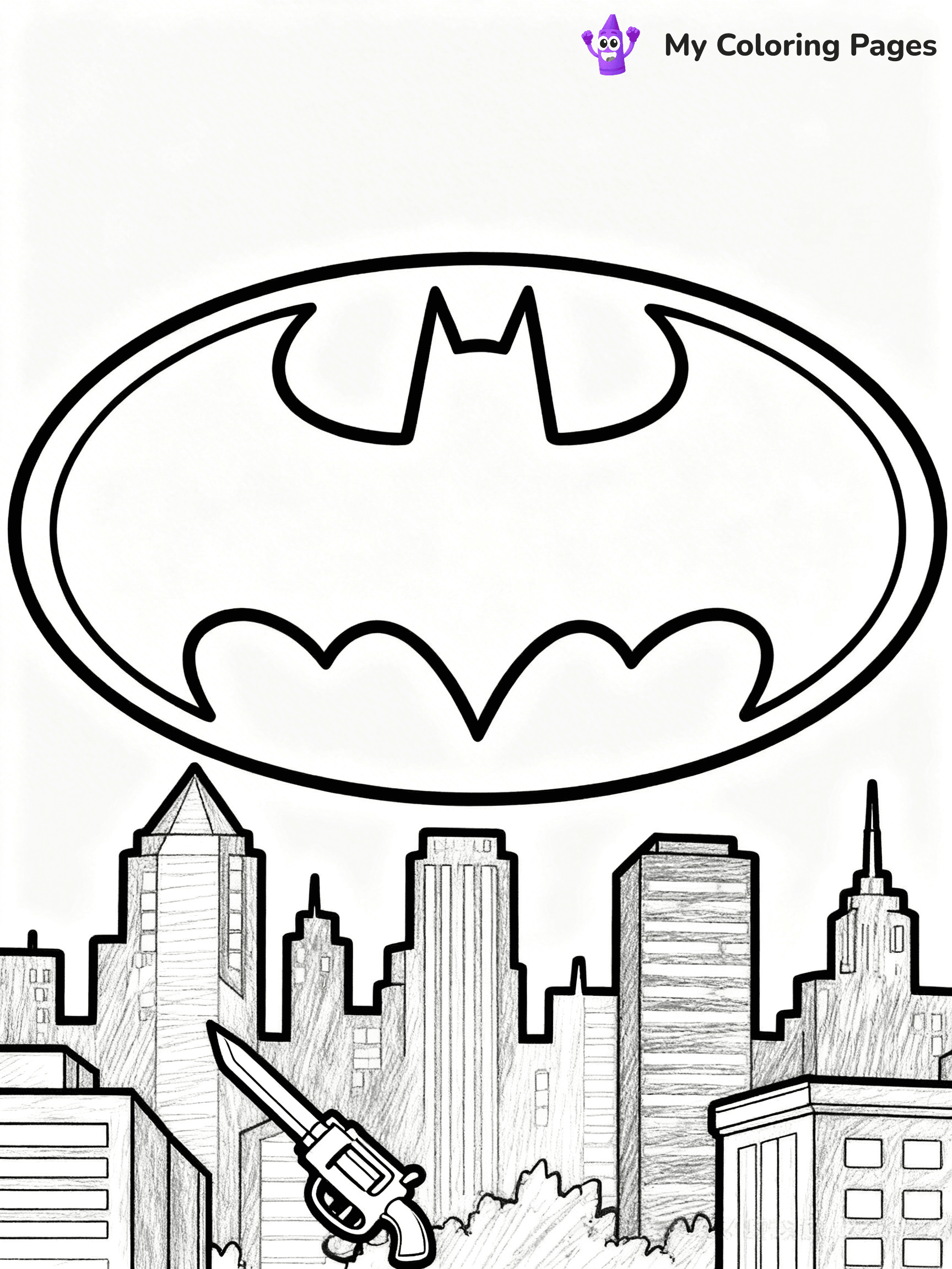 Batman Logo Coloring Pages - 5