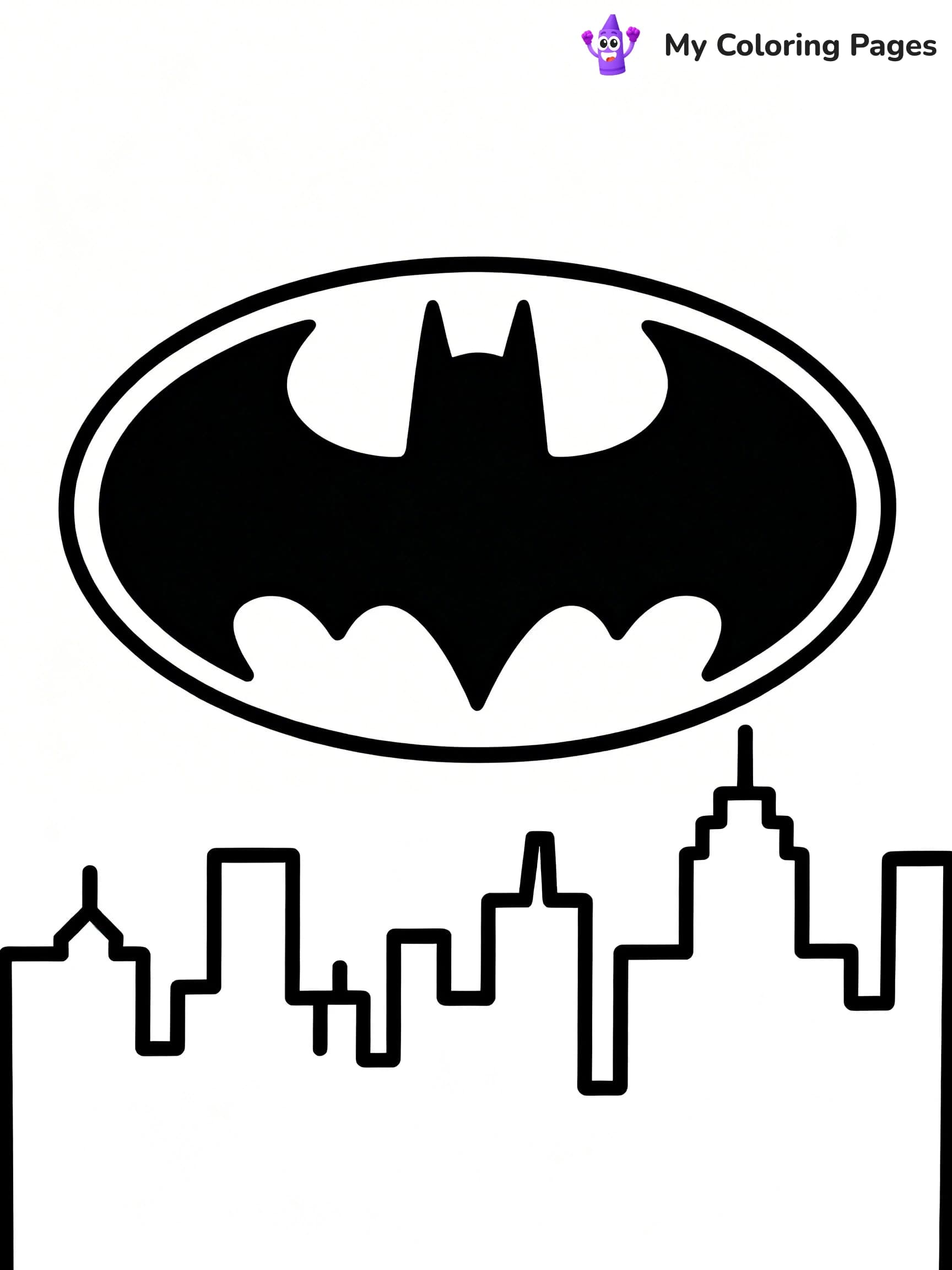 Batman Logo Coloring Pages - 5