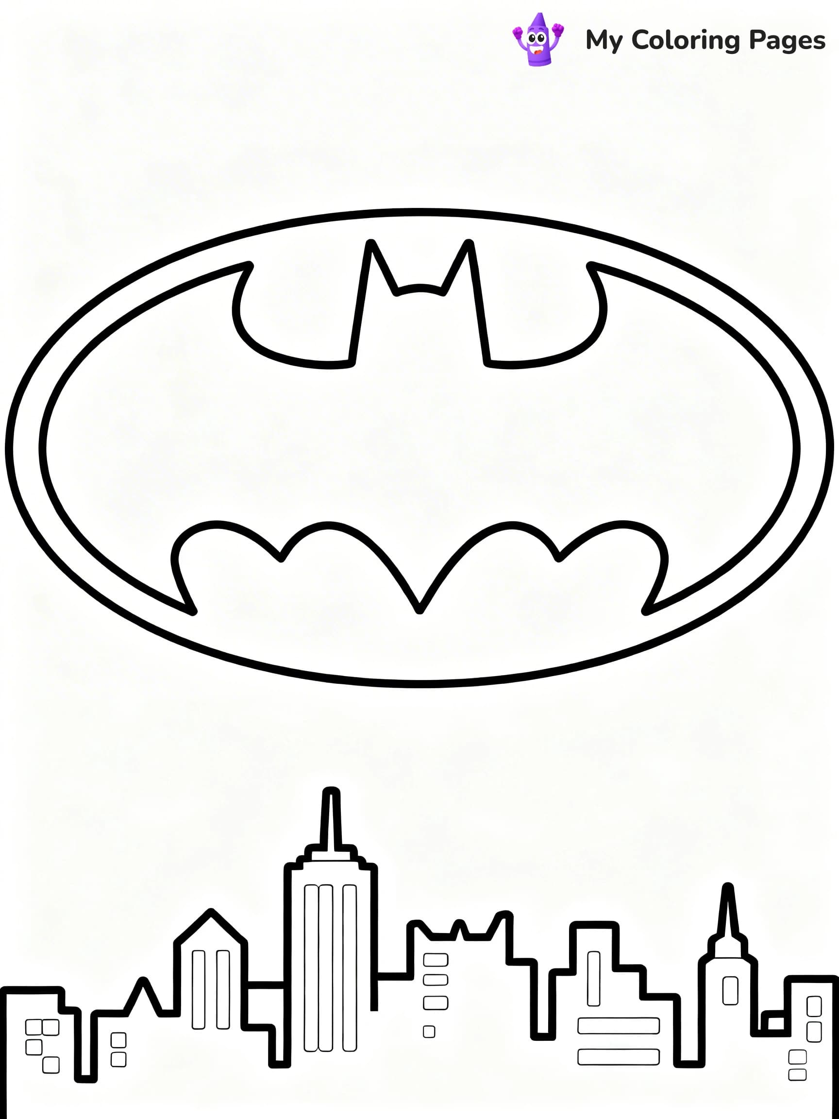 Batman Logo Coloring Pages - 4