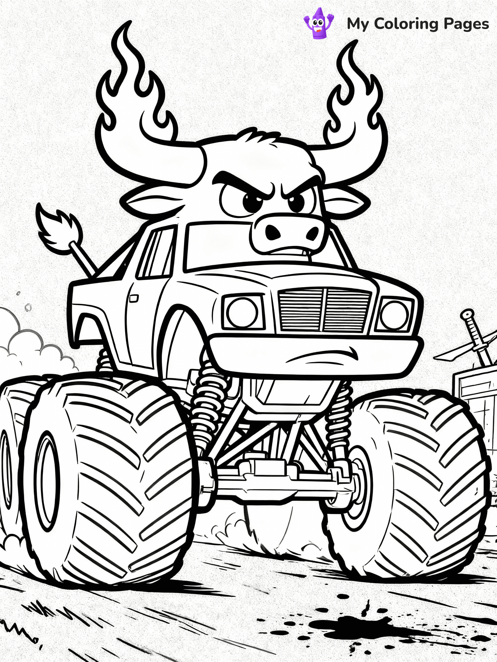 Monster Jam Coloring Pages - 16