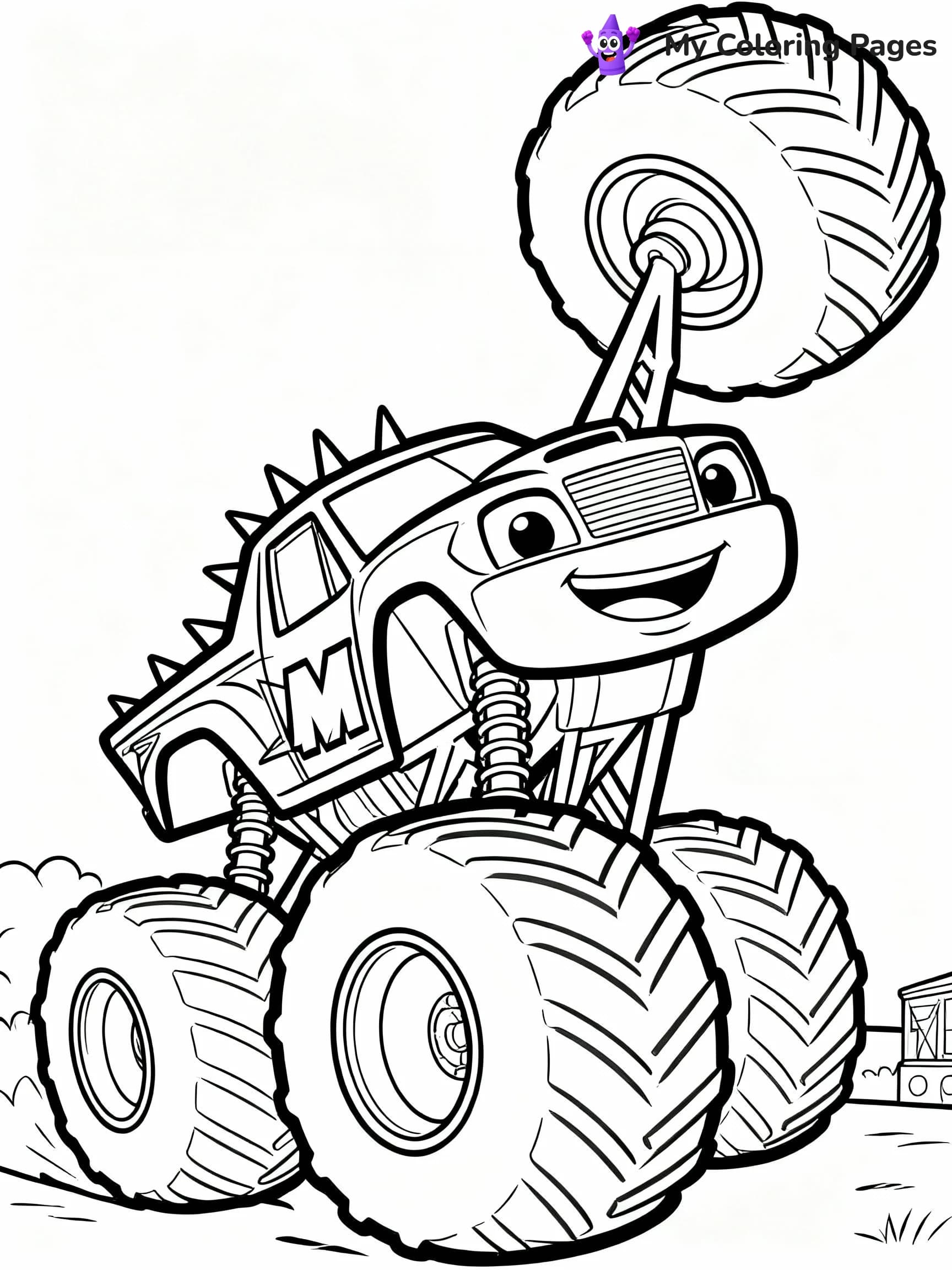 Monster Jam Coloring Pages - 14