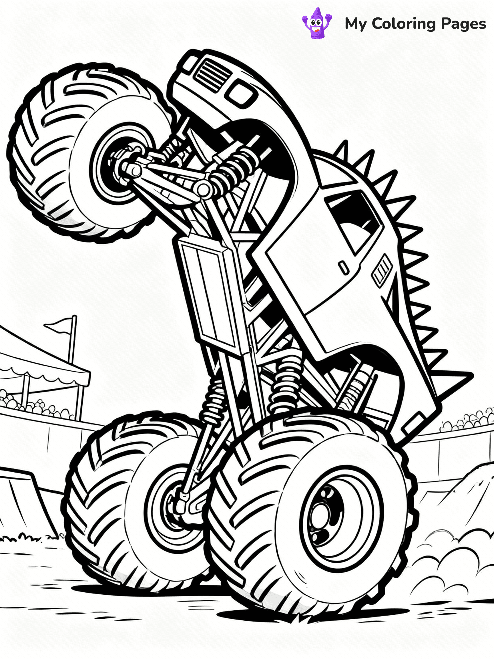 Monster Jam Coloring Pages - 12