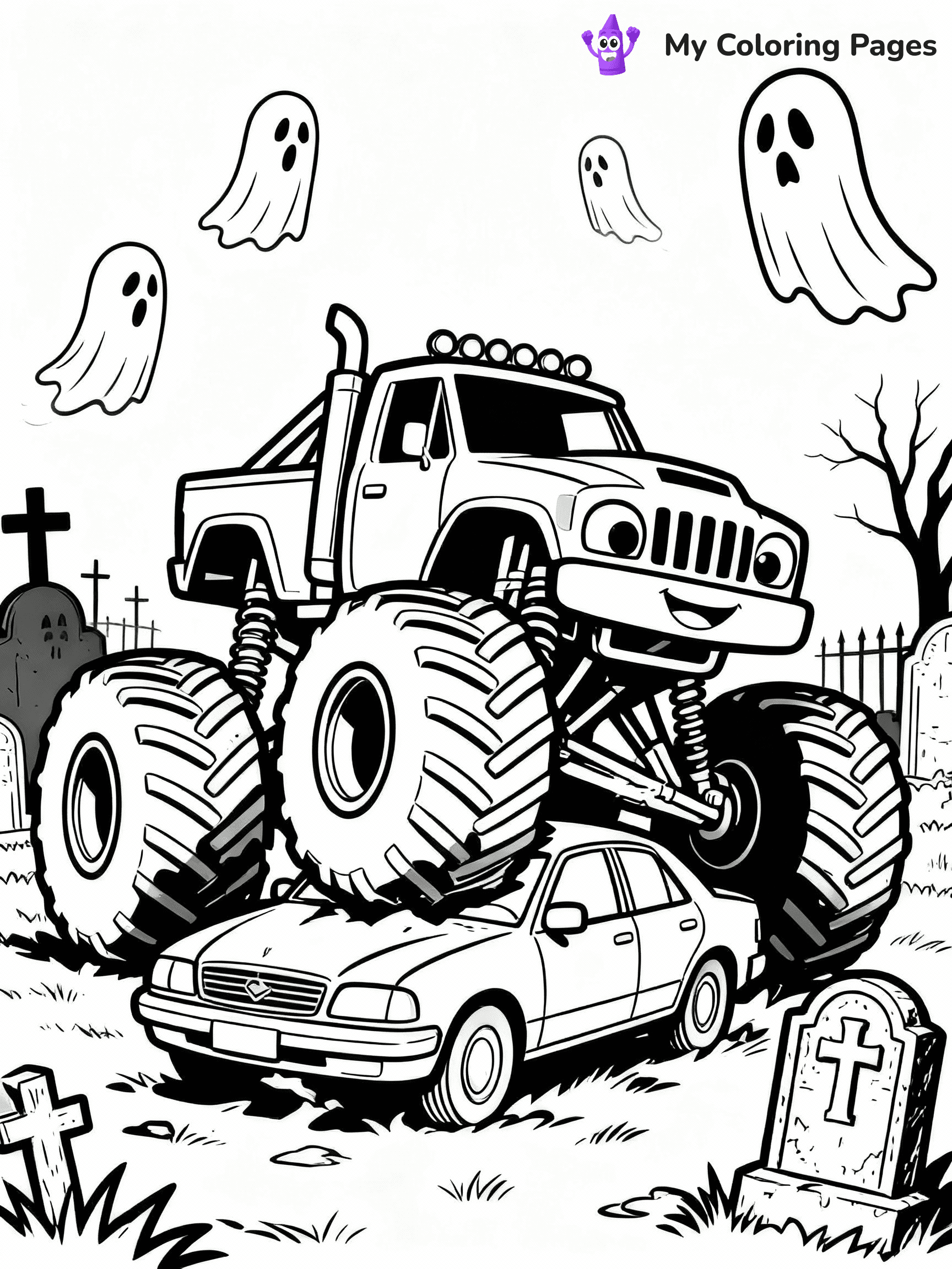 Monster Jam Coloring Pages - 8