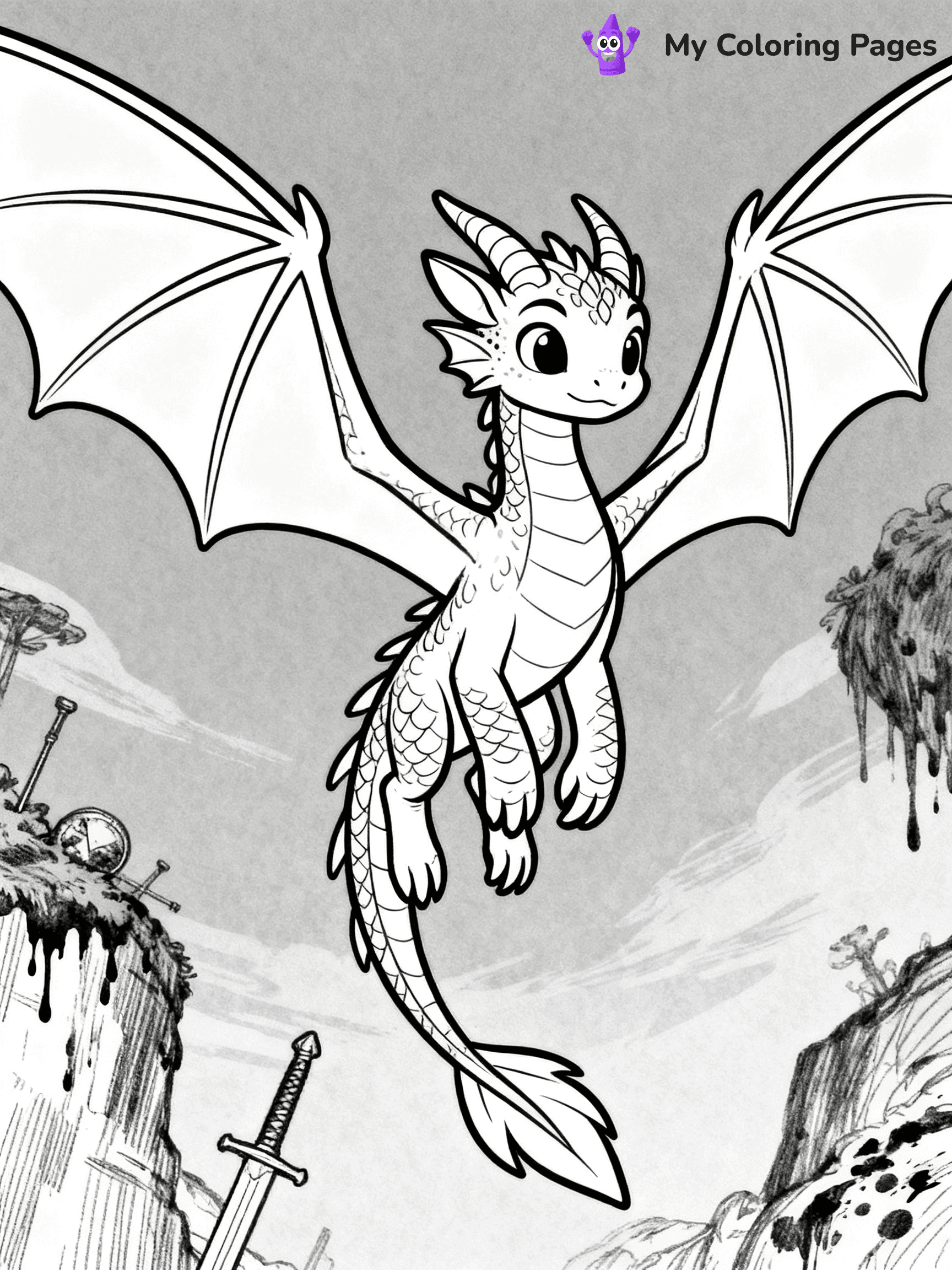 Hybrid Wings Of Fire Coloring Pages - 46
