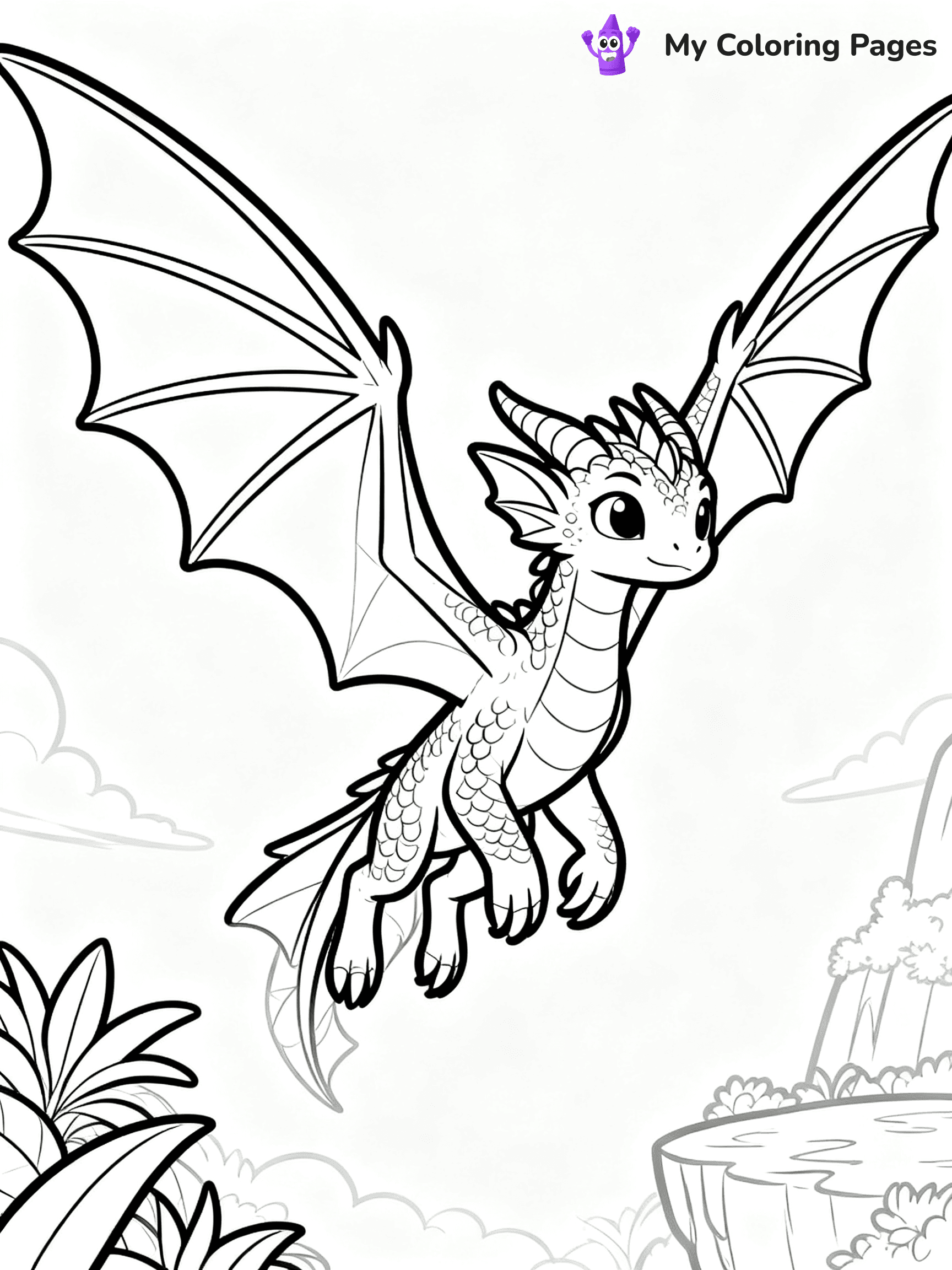 Hybrid Wings Of Fire Coloring Pages - 12