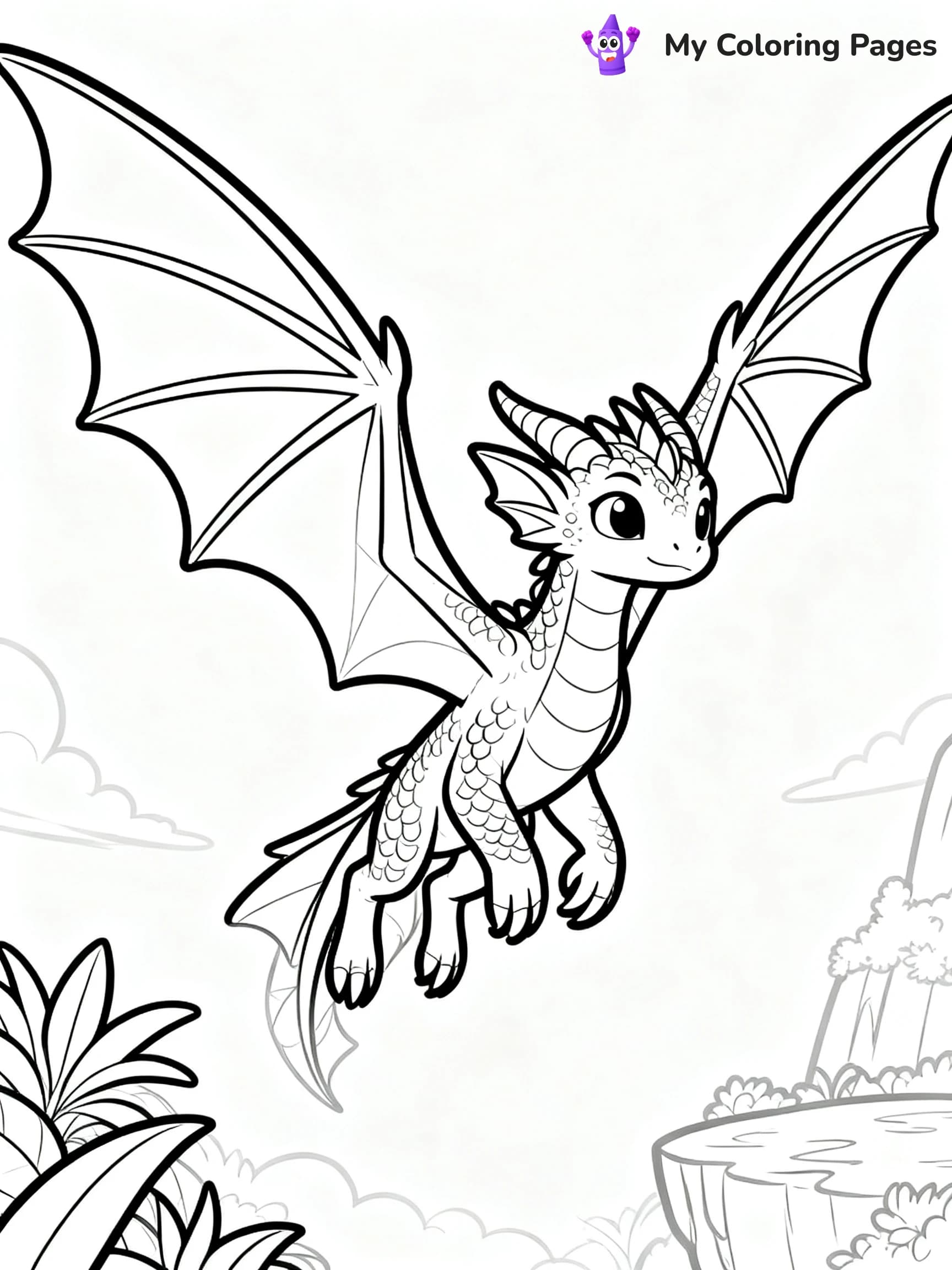 Hybrid Wings Of Fire Coloring Pages - 12