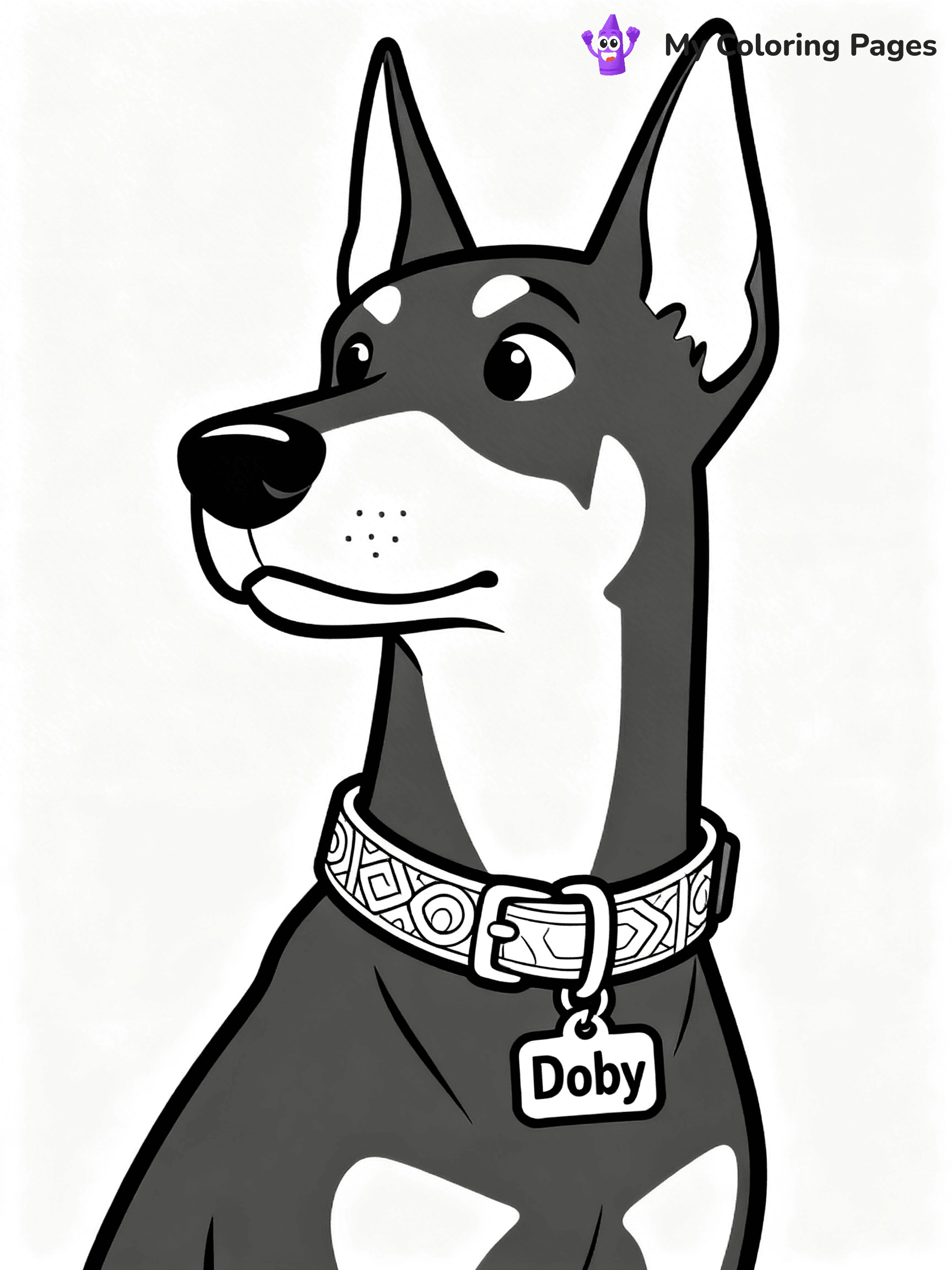 Doberman Coloring Pages - 18
