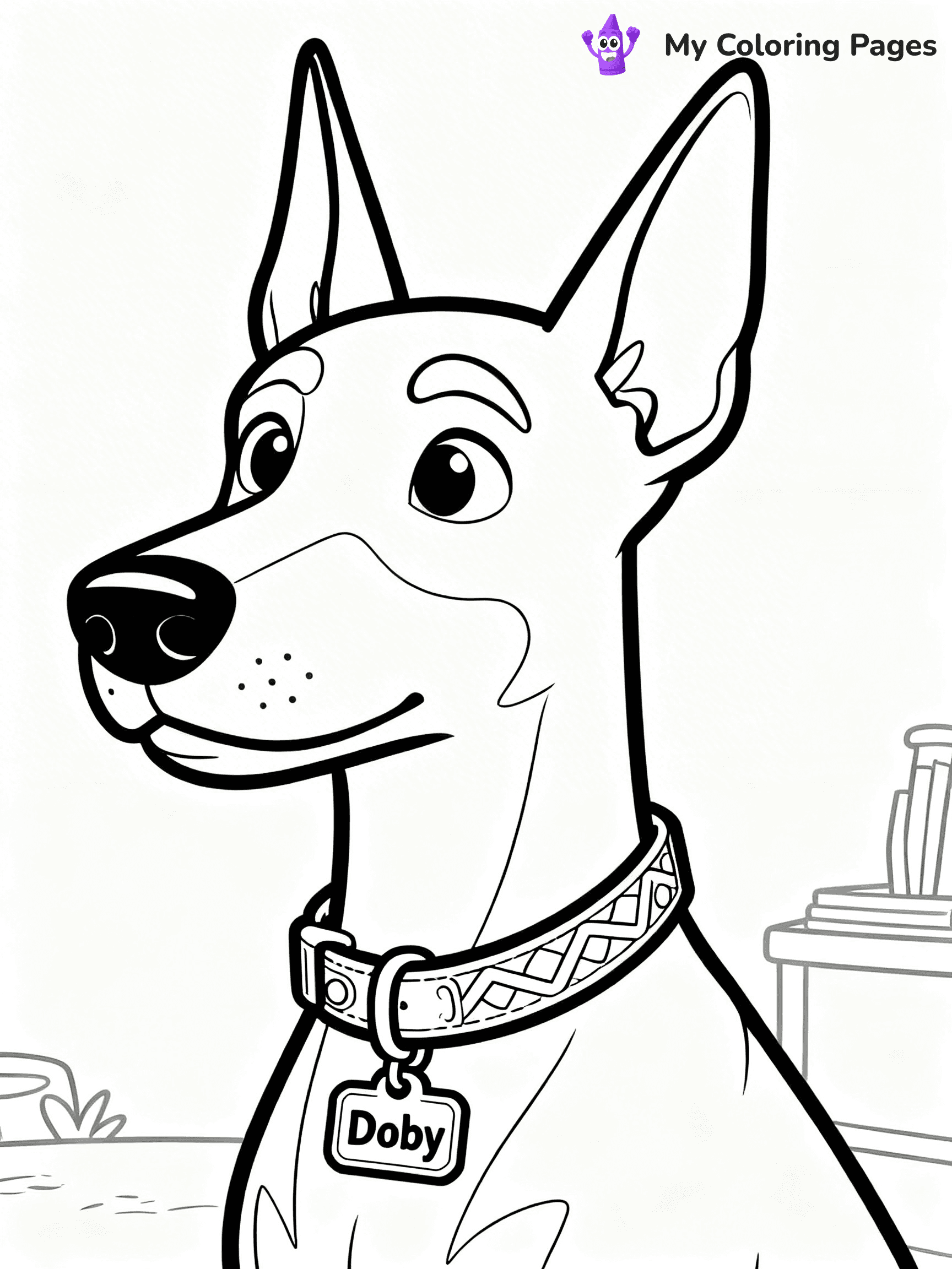 Doberman Coloring Pages - 16