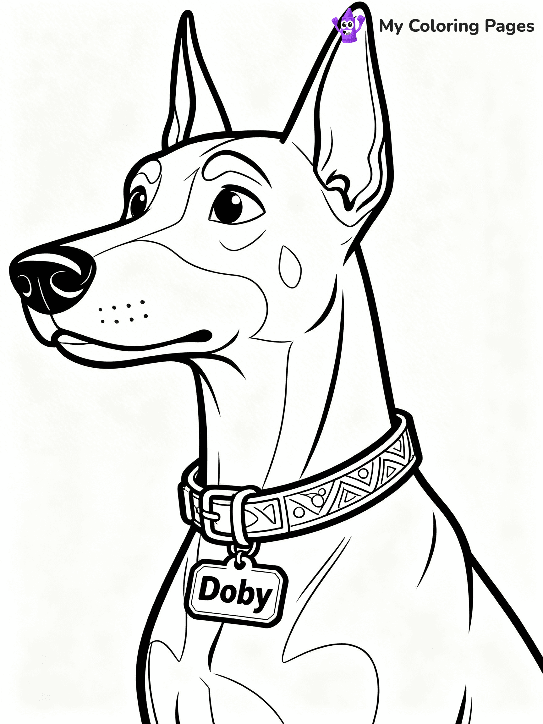 Doberman Coloring Pages - 14