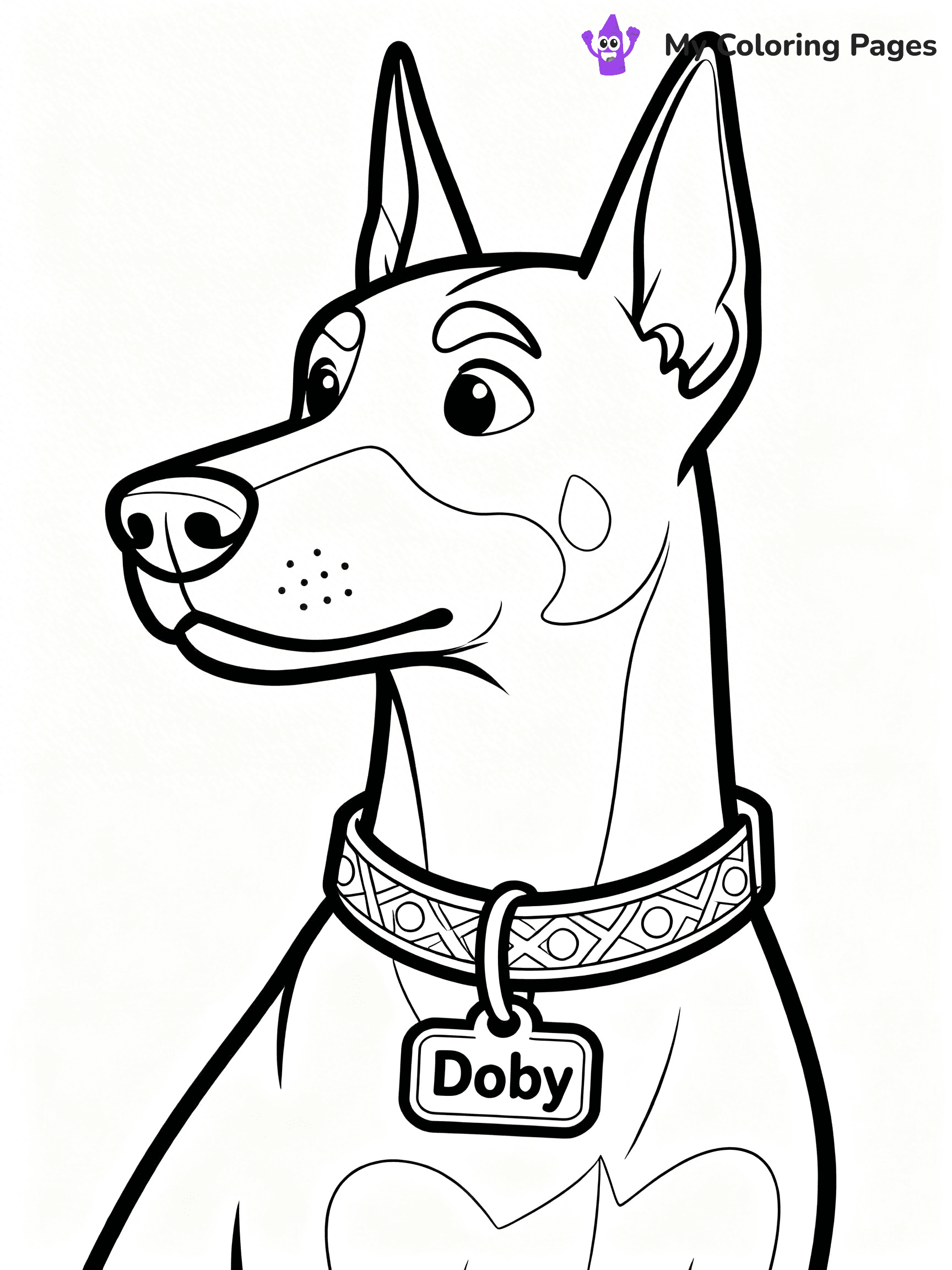 Doberman Coloring Pages - 13