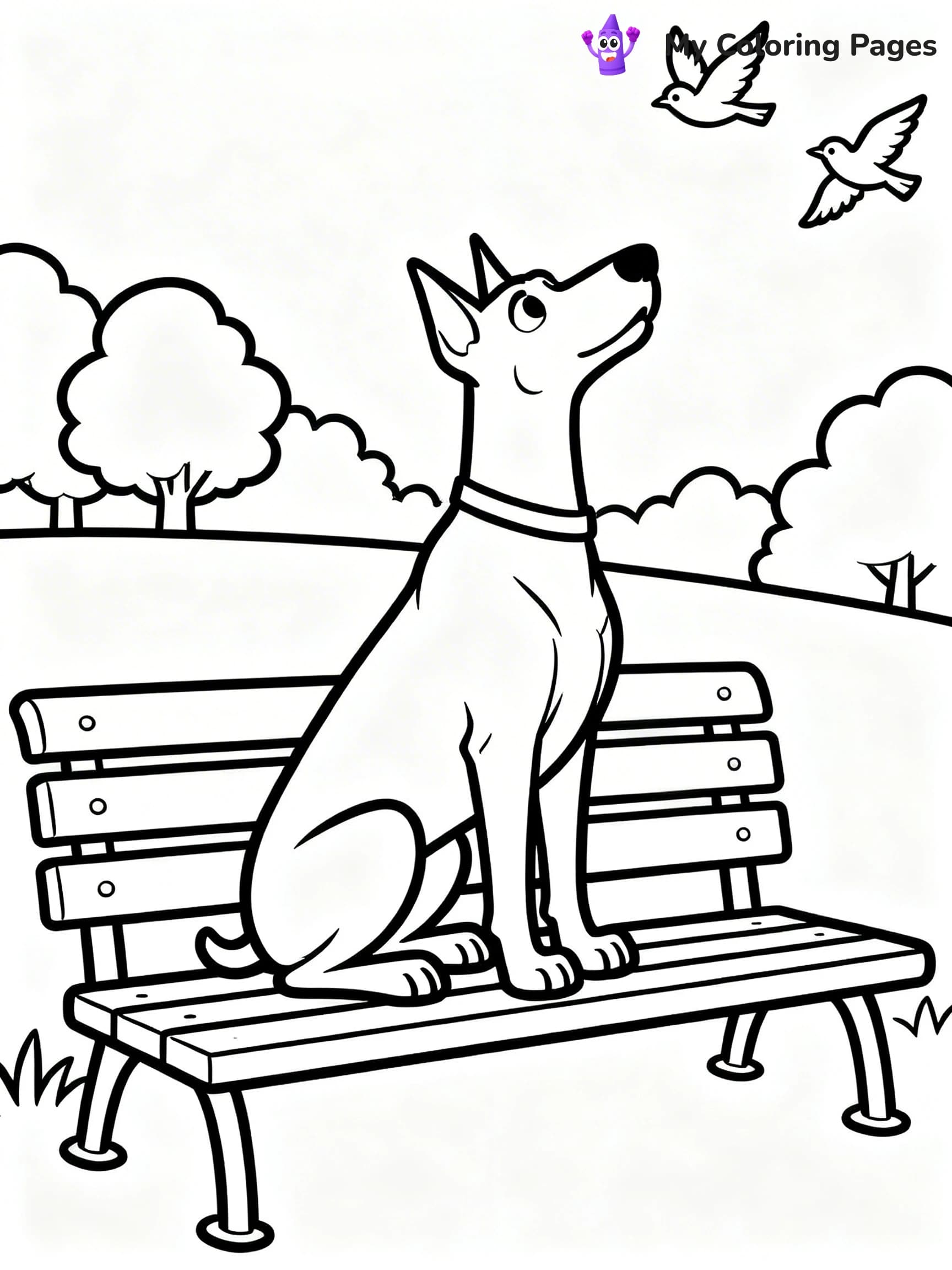 Doberman Coloring Pages - 12