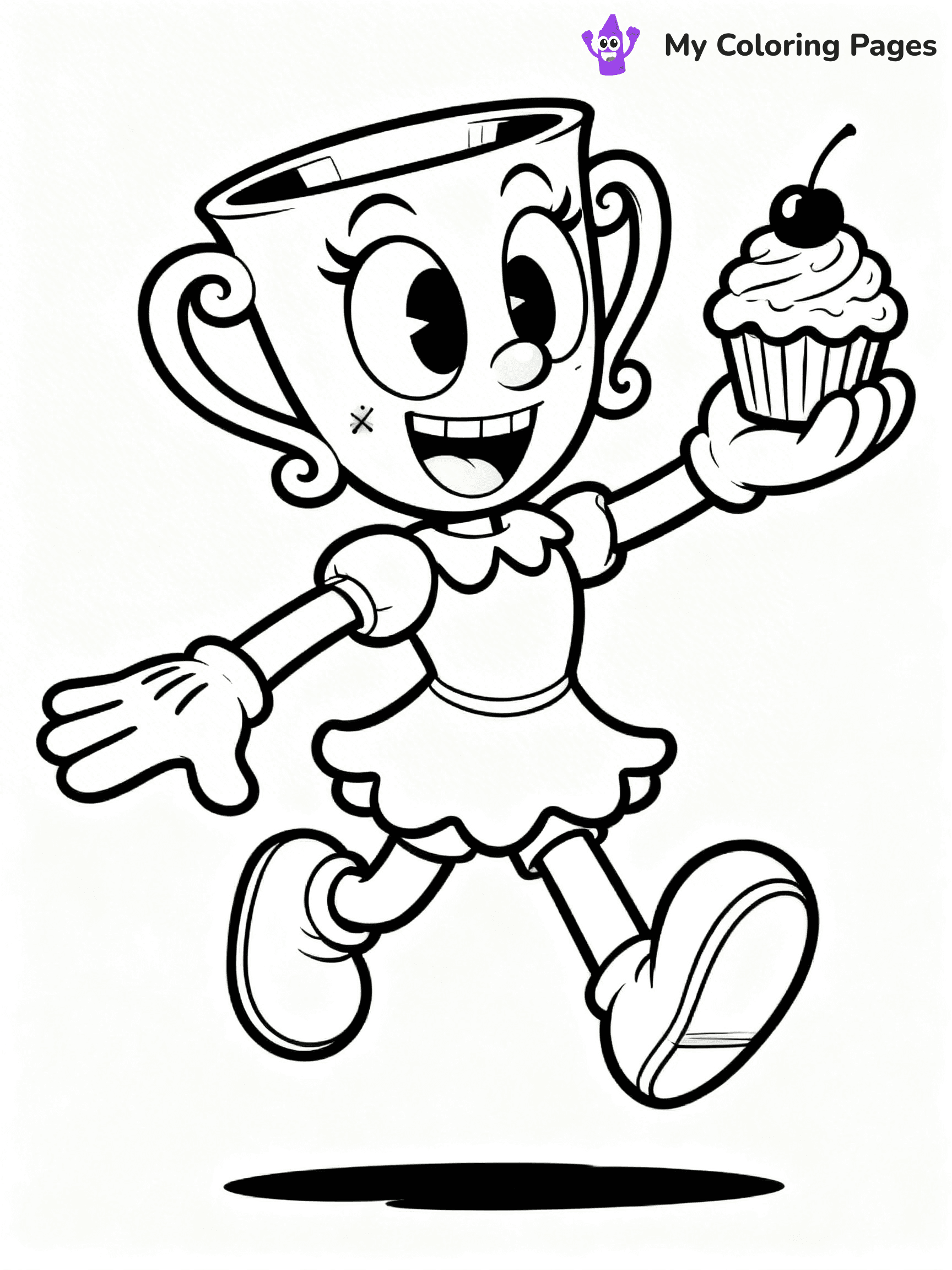 Cuphead Coloring Pages - 35