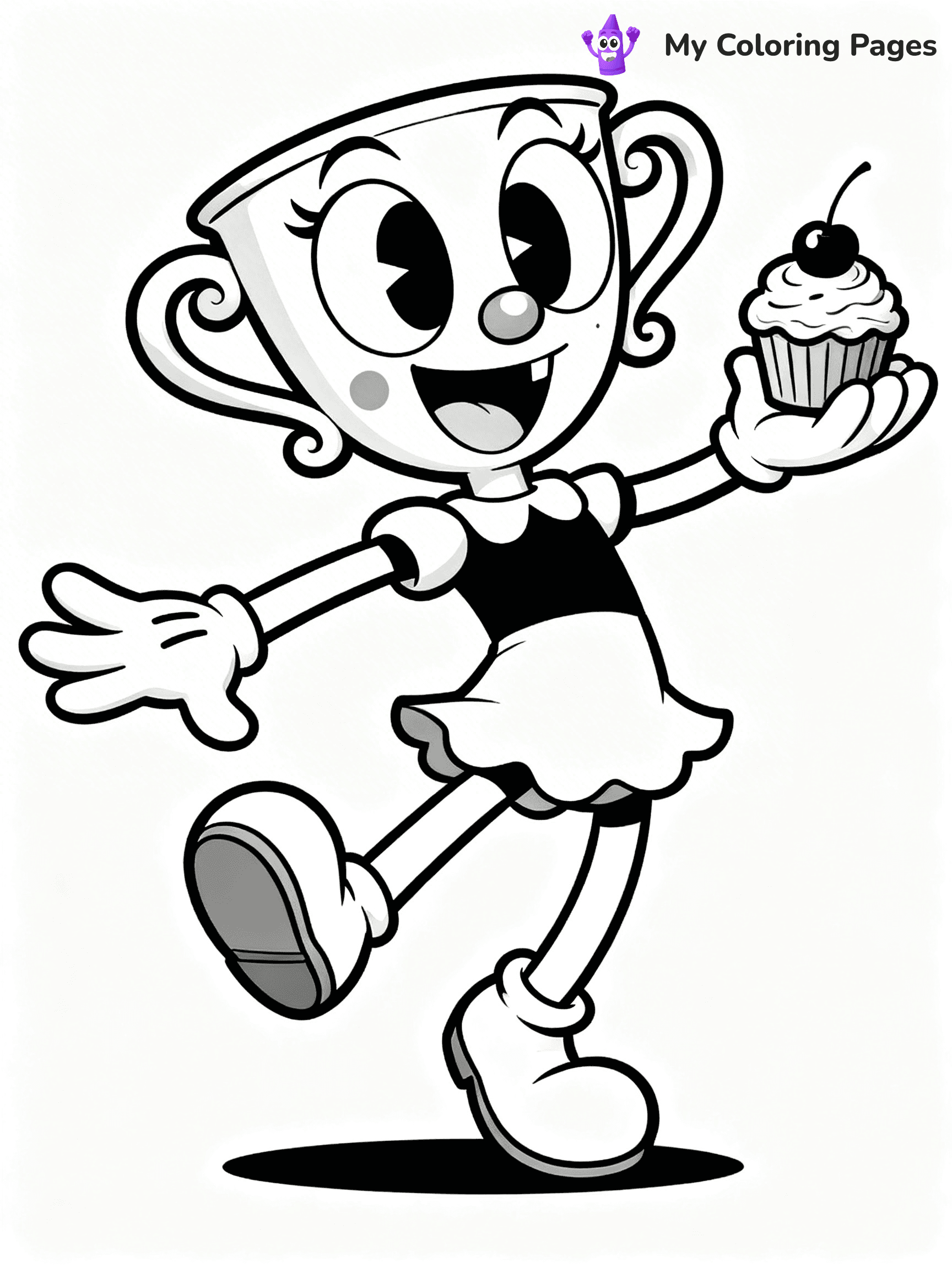 Cuphead Coloring Pages - 34