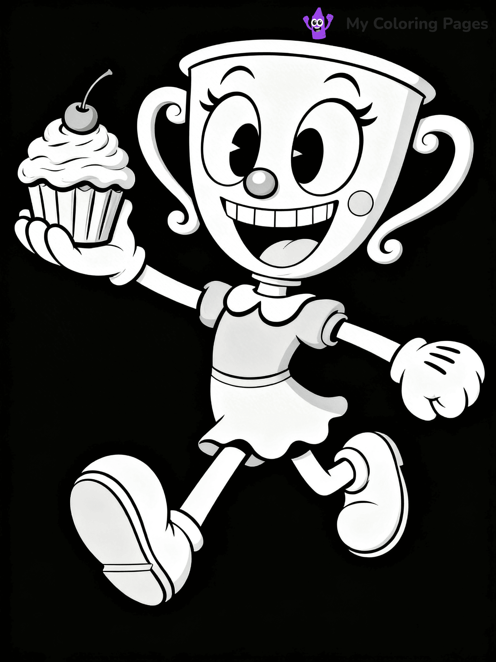 Cuphead Coloring Pages - 33