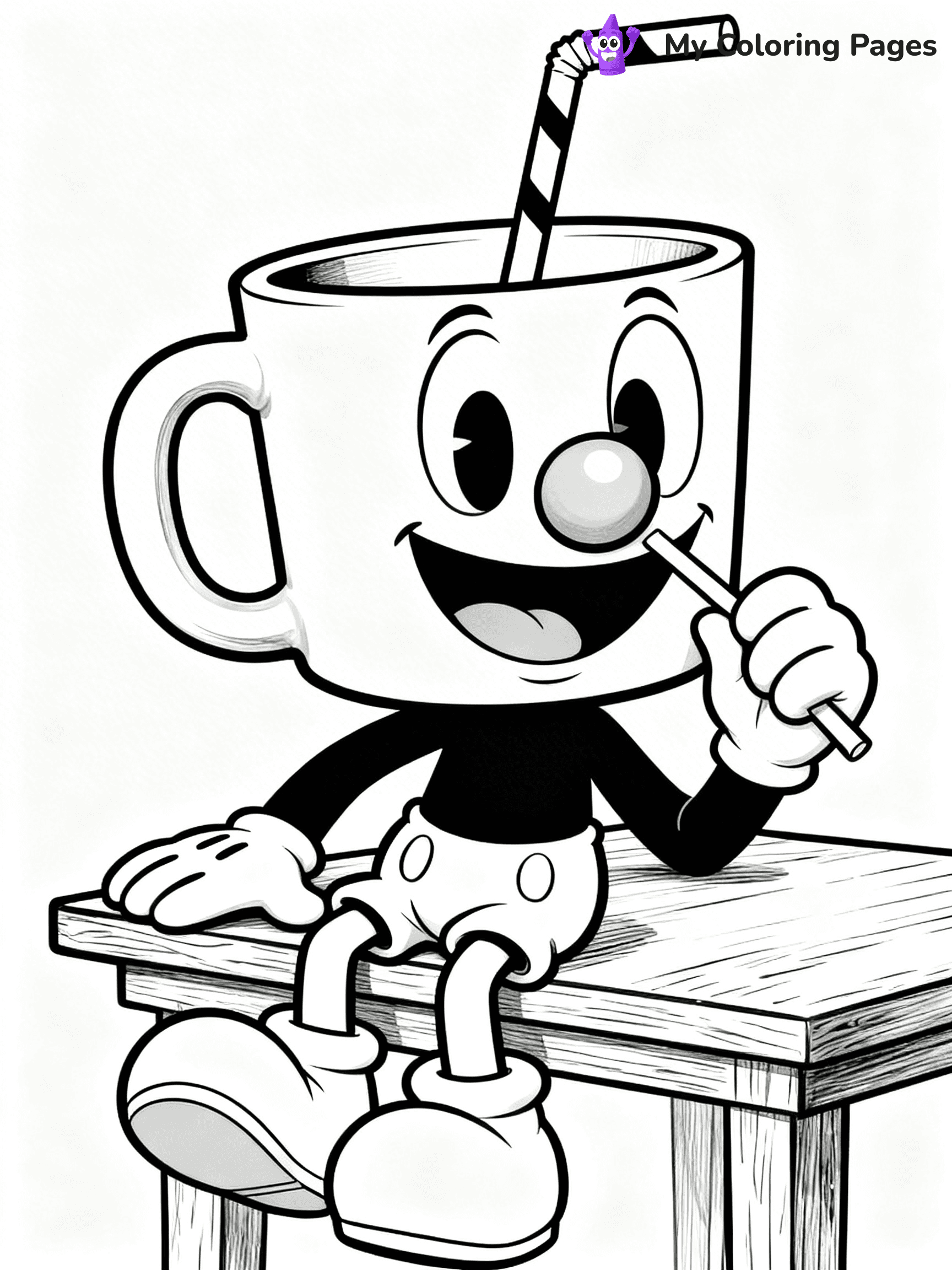Cuphead Coloring Pages - 28