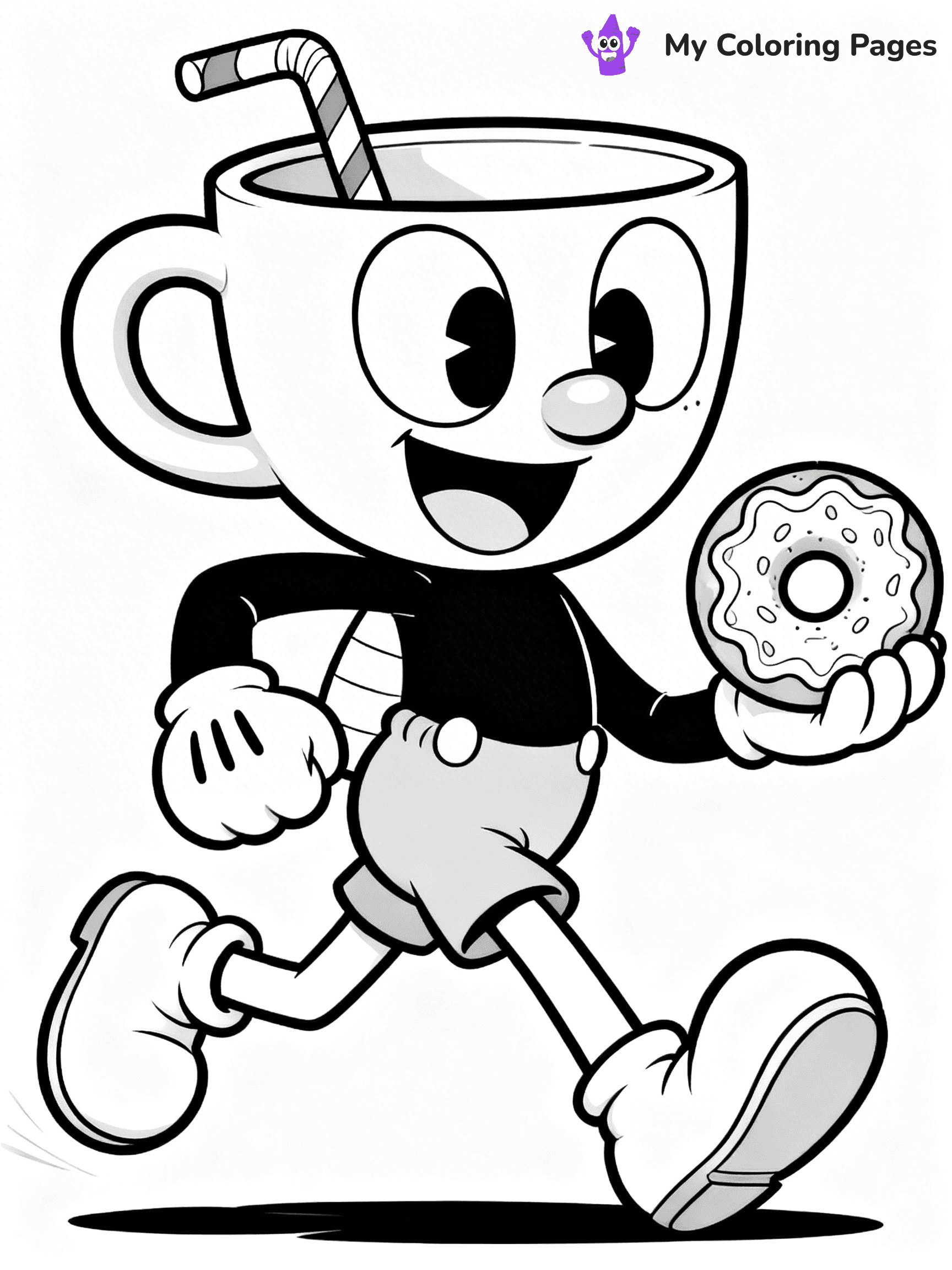 Cuphead Coloring Pages - 24