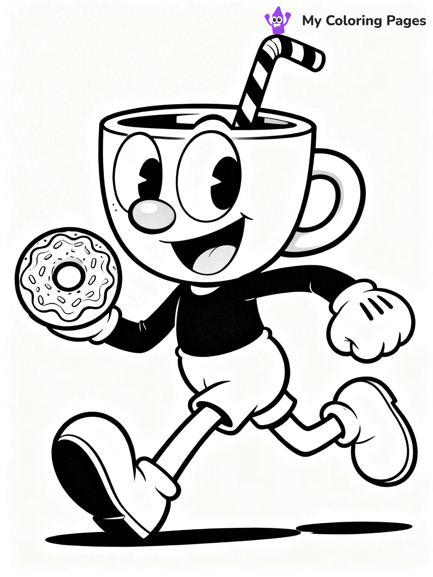 Cuphead Coloring Pages - 22