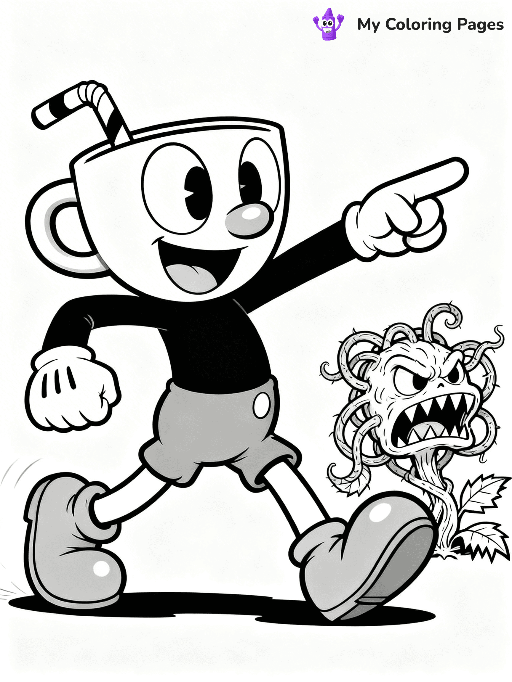 Cuphead Coloring Pages - 14