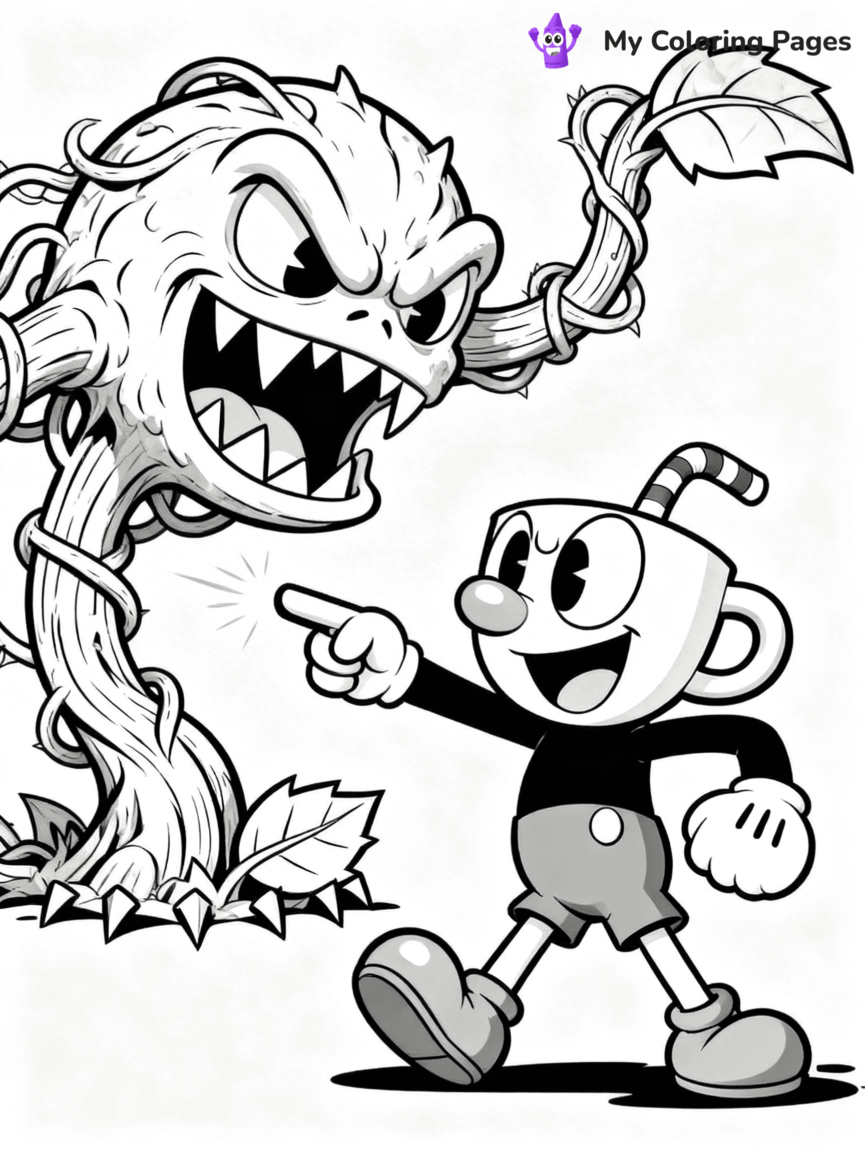 Cuphead Coloring Pages - 12