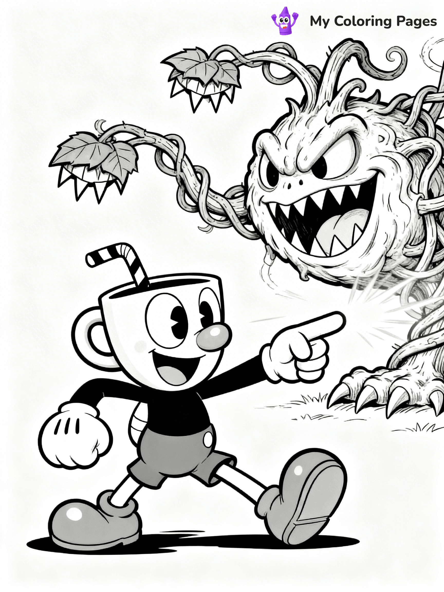 Cuphead Coloring Pages - 10